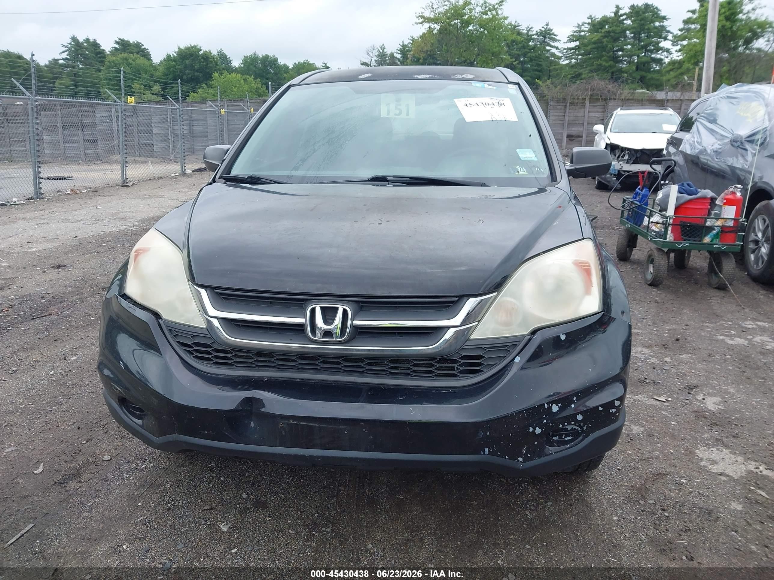 2010 Honda Cr-v Lx Black vin: 5J6RE4H35AL079027