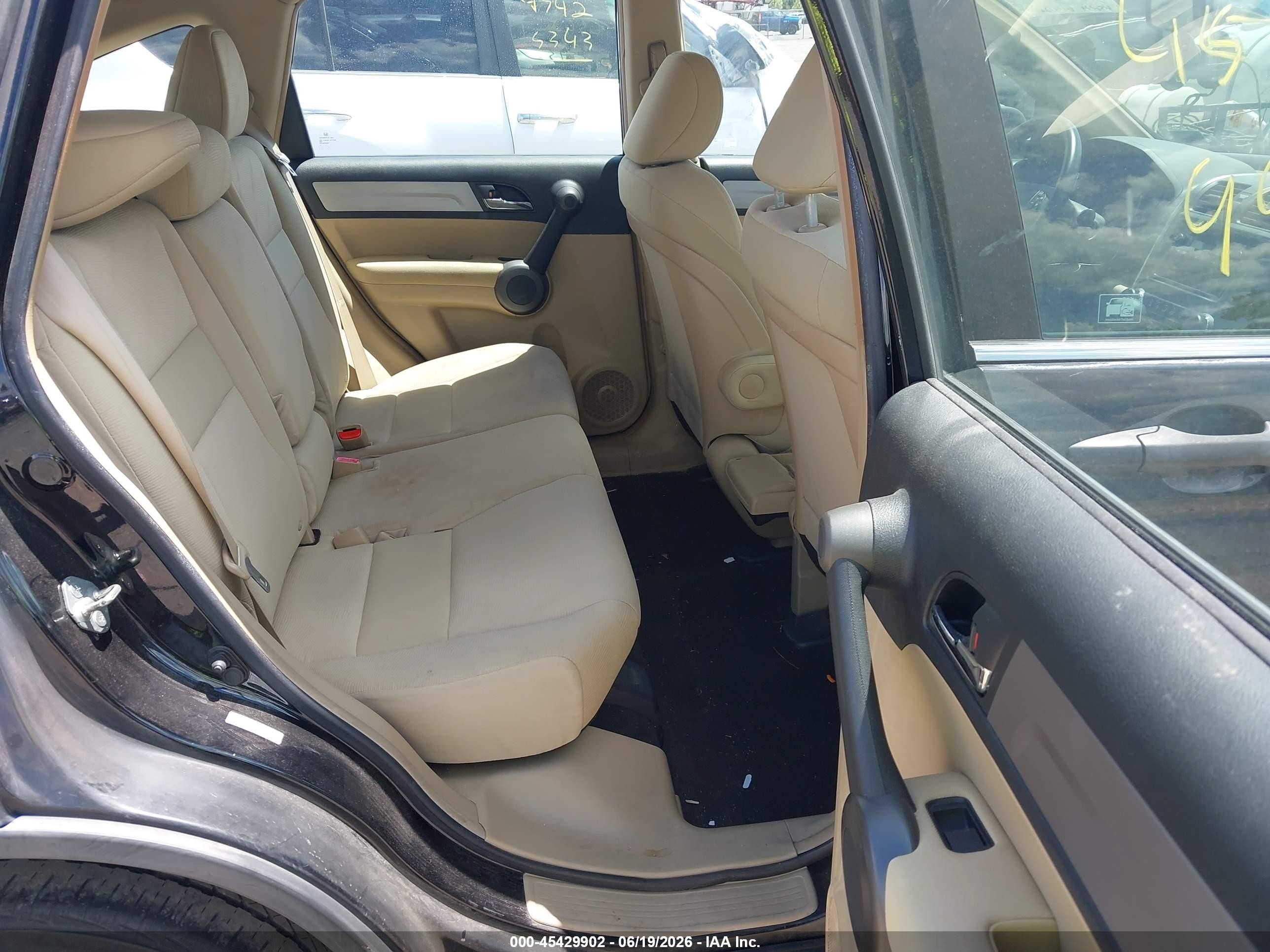 2010 Honda Cr-v Lx Black vin: 5J6RE4H35AL094238