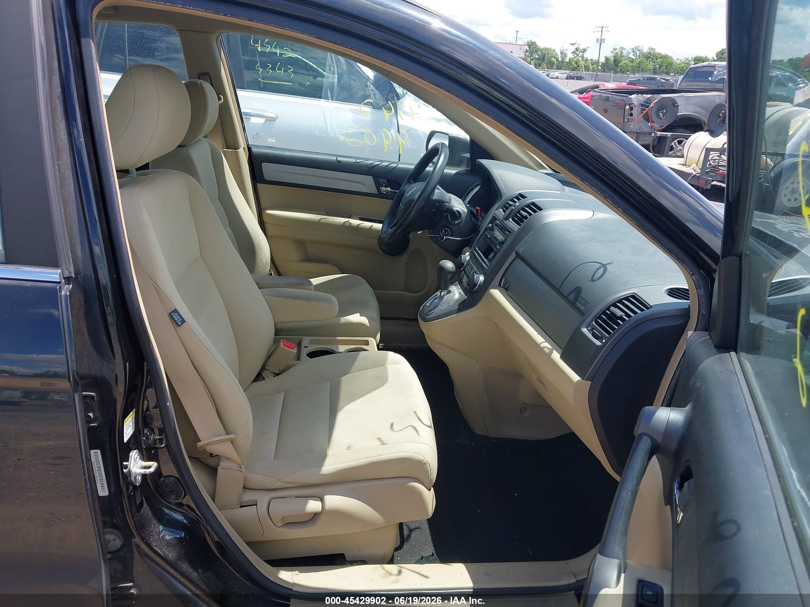 2010 Honda Cr-v Lx Black vin: 5J6RE4H35AL094238