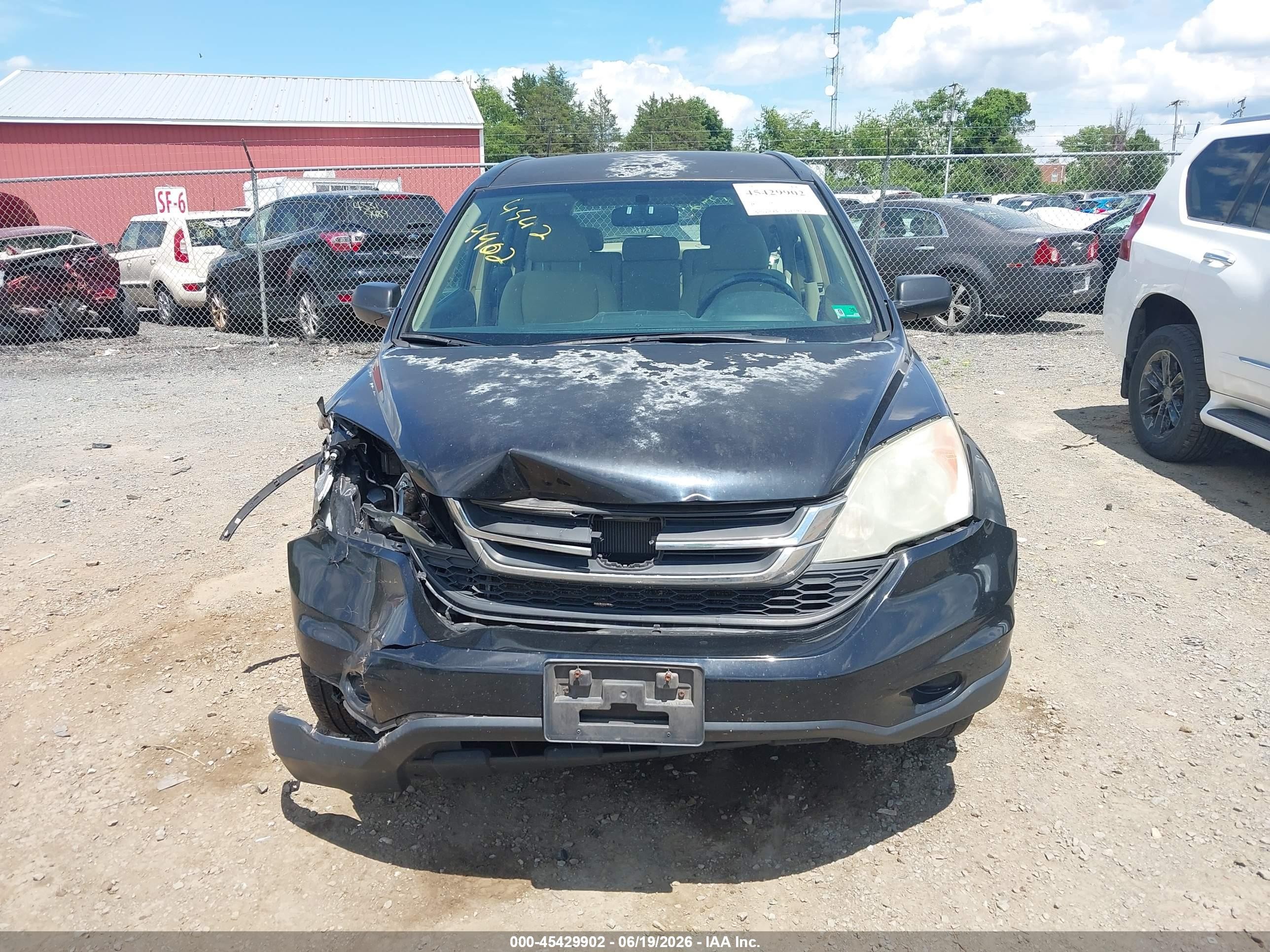 2010 Honda Cr-v Lx Black vin: 5J6RE4H35AL094238