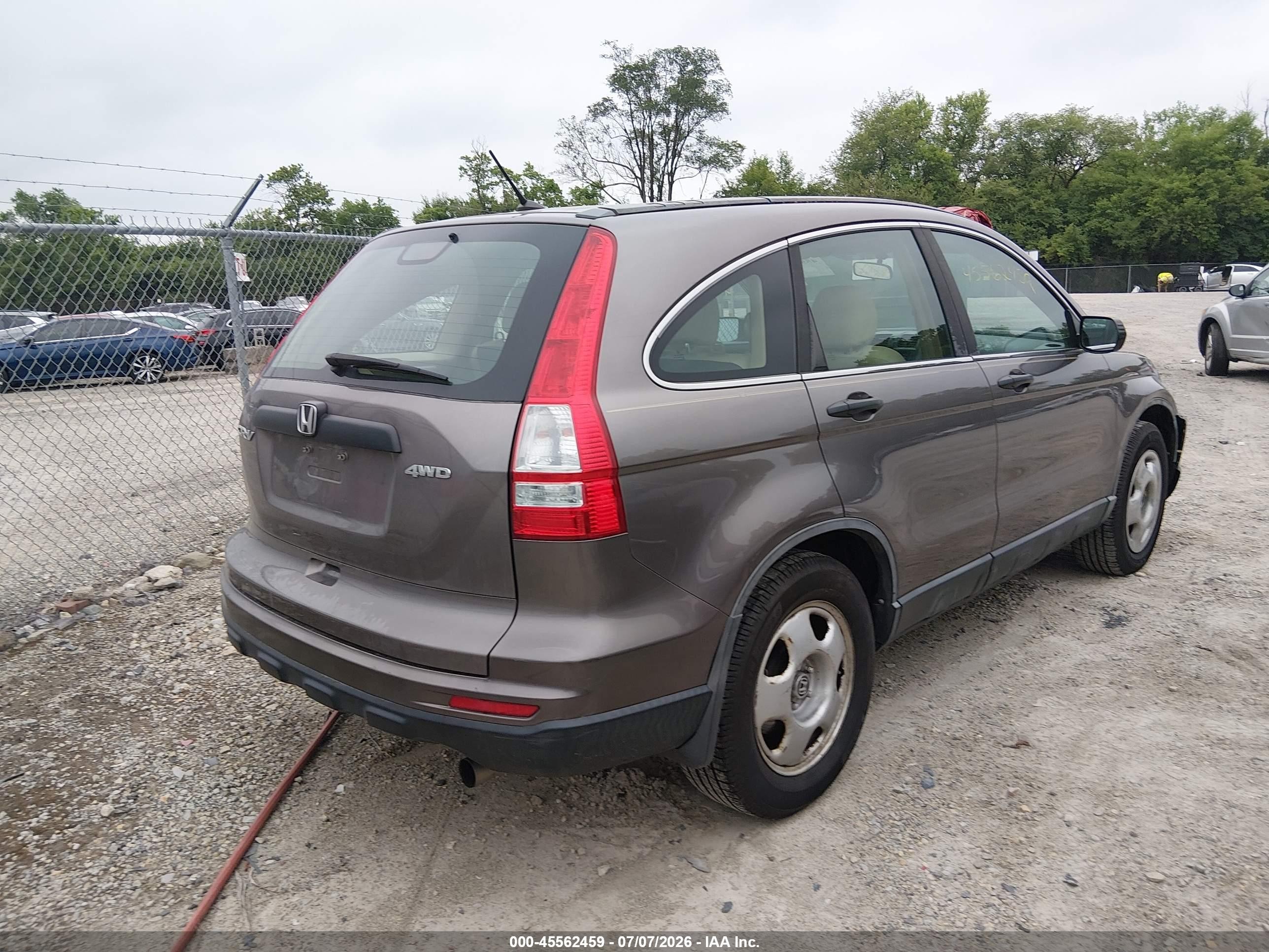 2011 Honda Cr-v Lx Gray vin: 5J6RE4H35BL078588