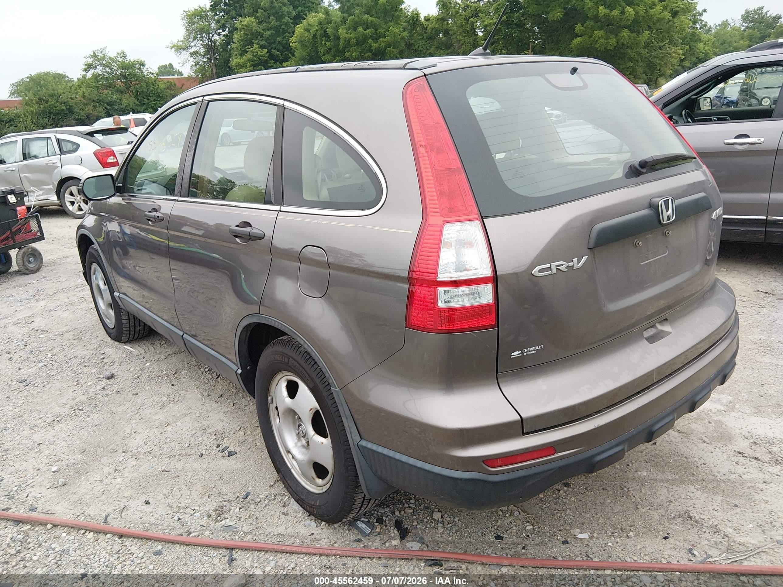 2011 Honda Cr-v Lx Gray vin: 5J6RE4H35BL078588