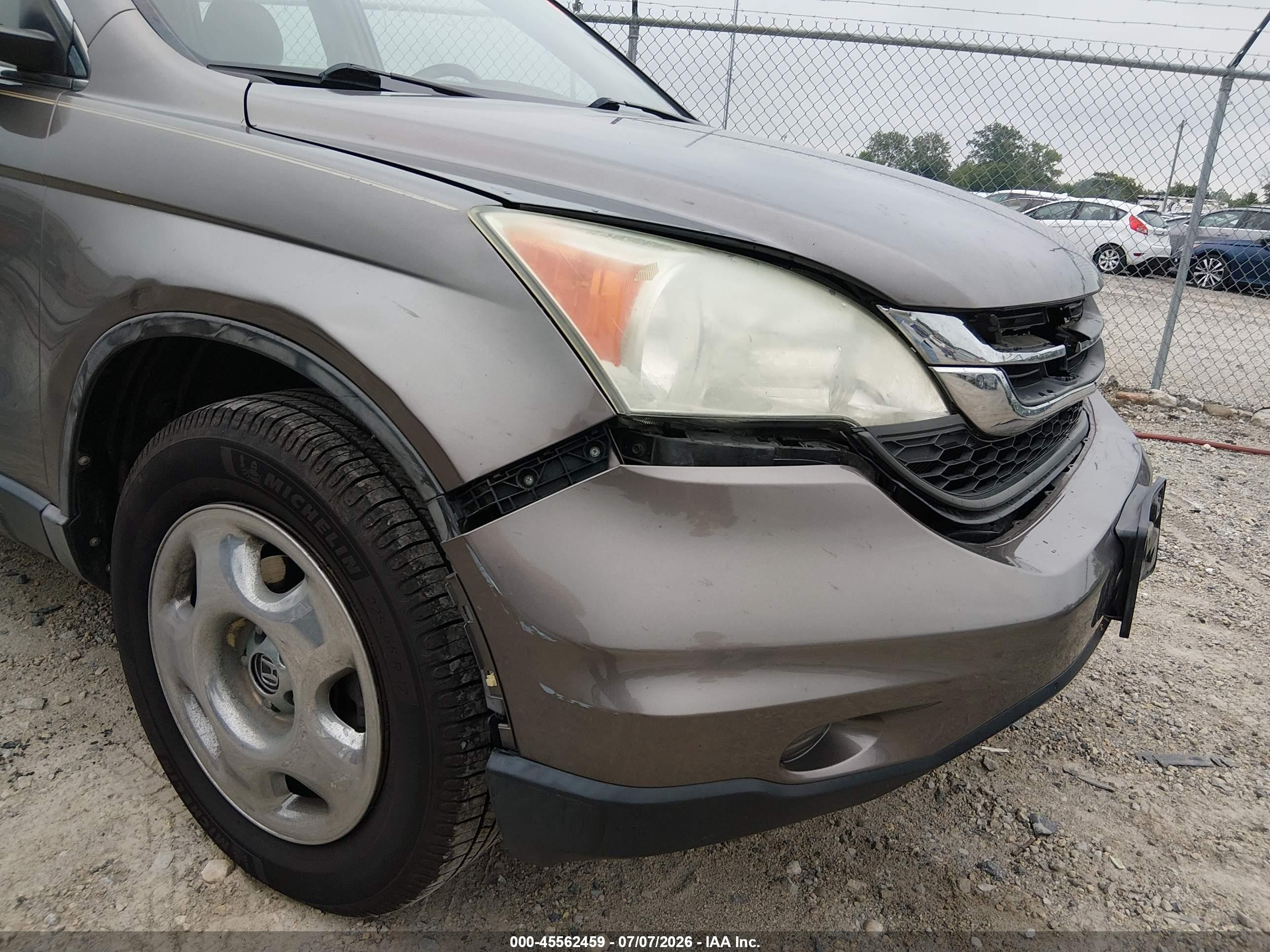 2011 Honda Cr-v Lx Gray vin: 5J6RE4H35BL078588