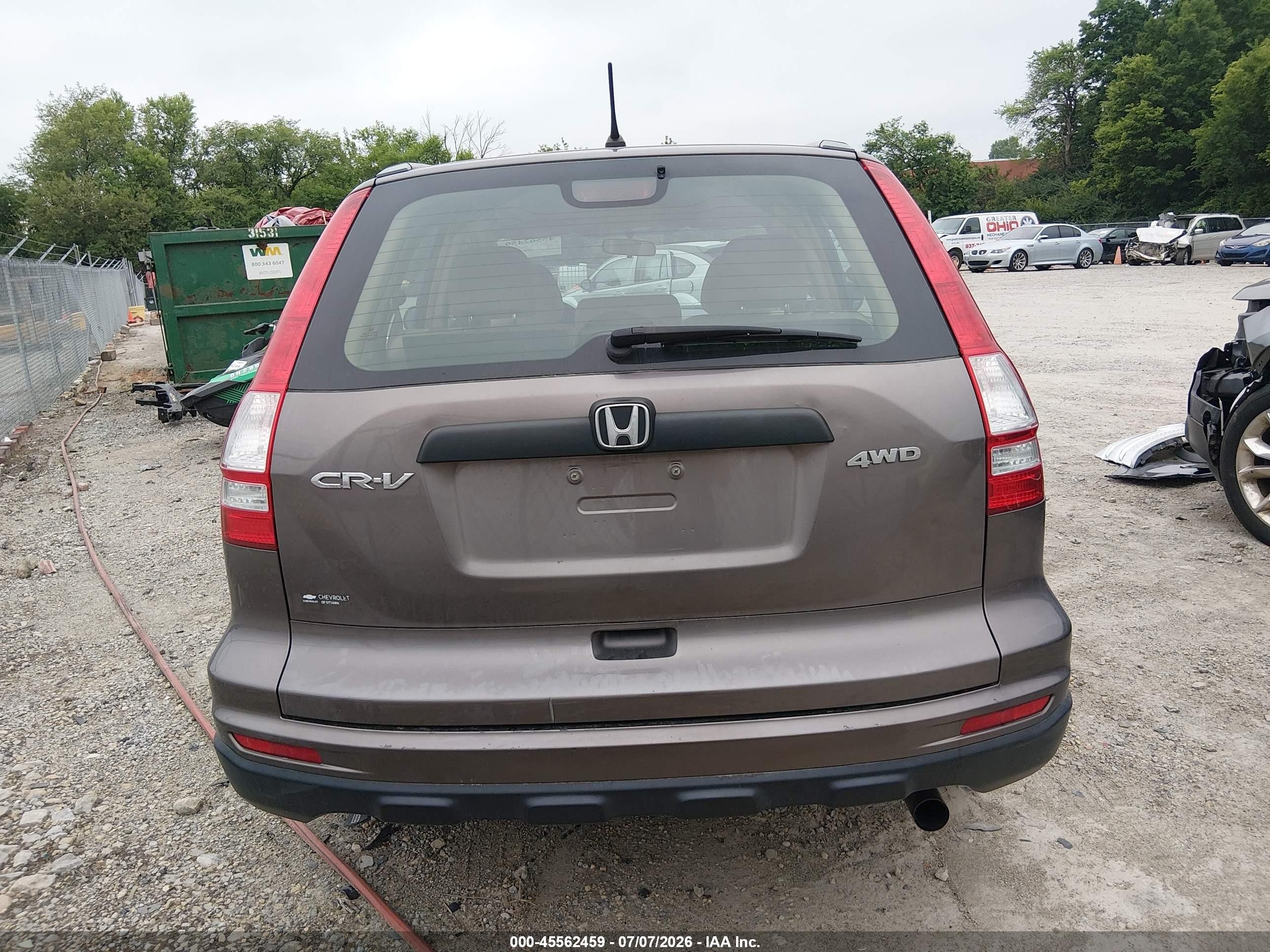 2011 Honda Cr-v Lx Gray vin: 5J6RE4H35BL078588
