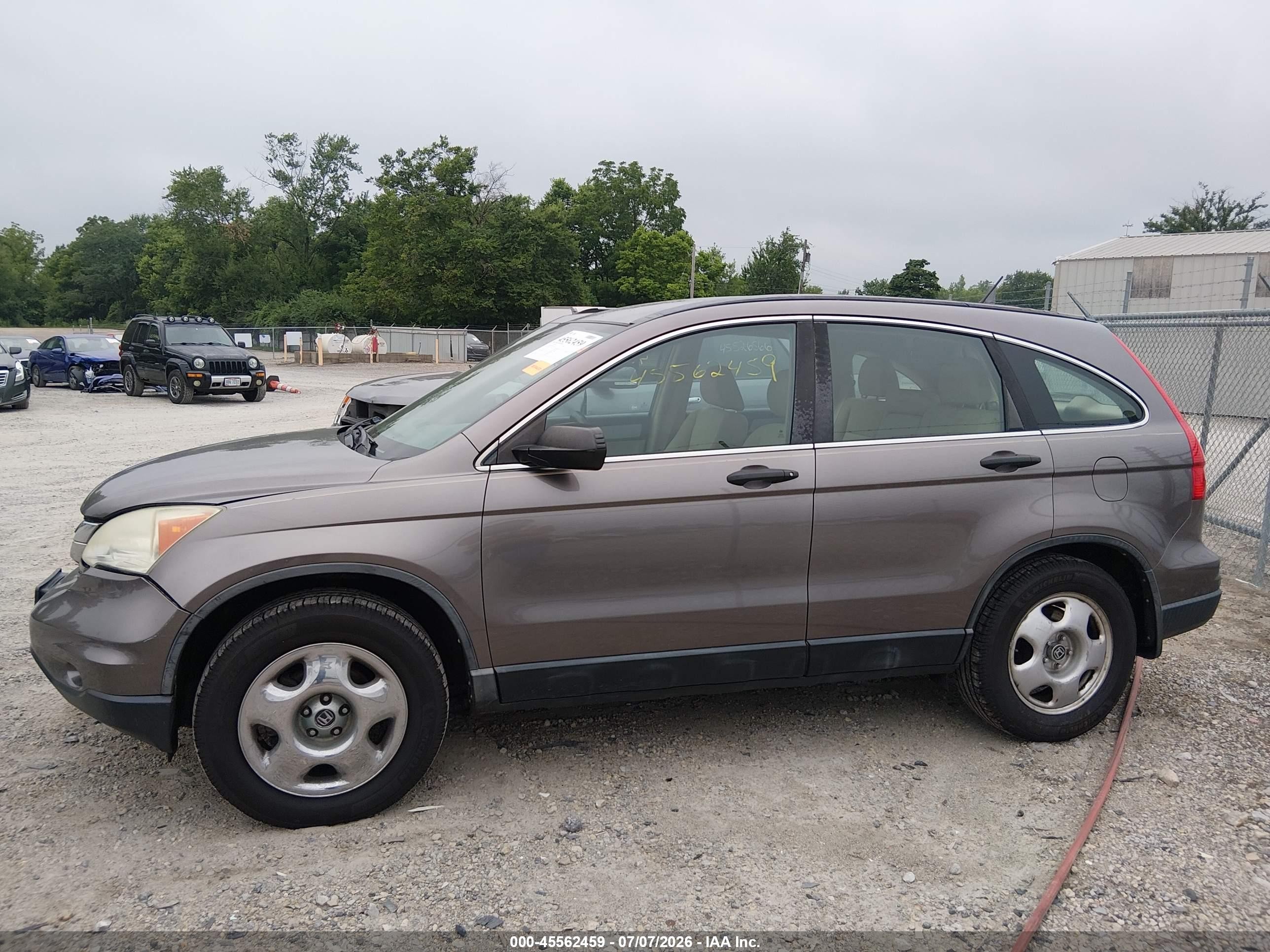 2011 Honda Cr-v Lx Gray vin: 5J6RE4H35BL078588