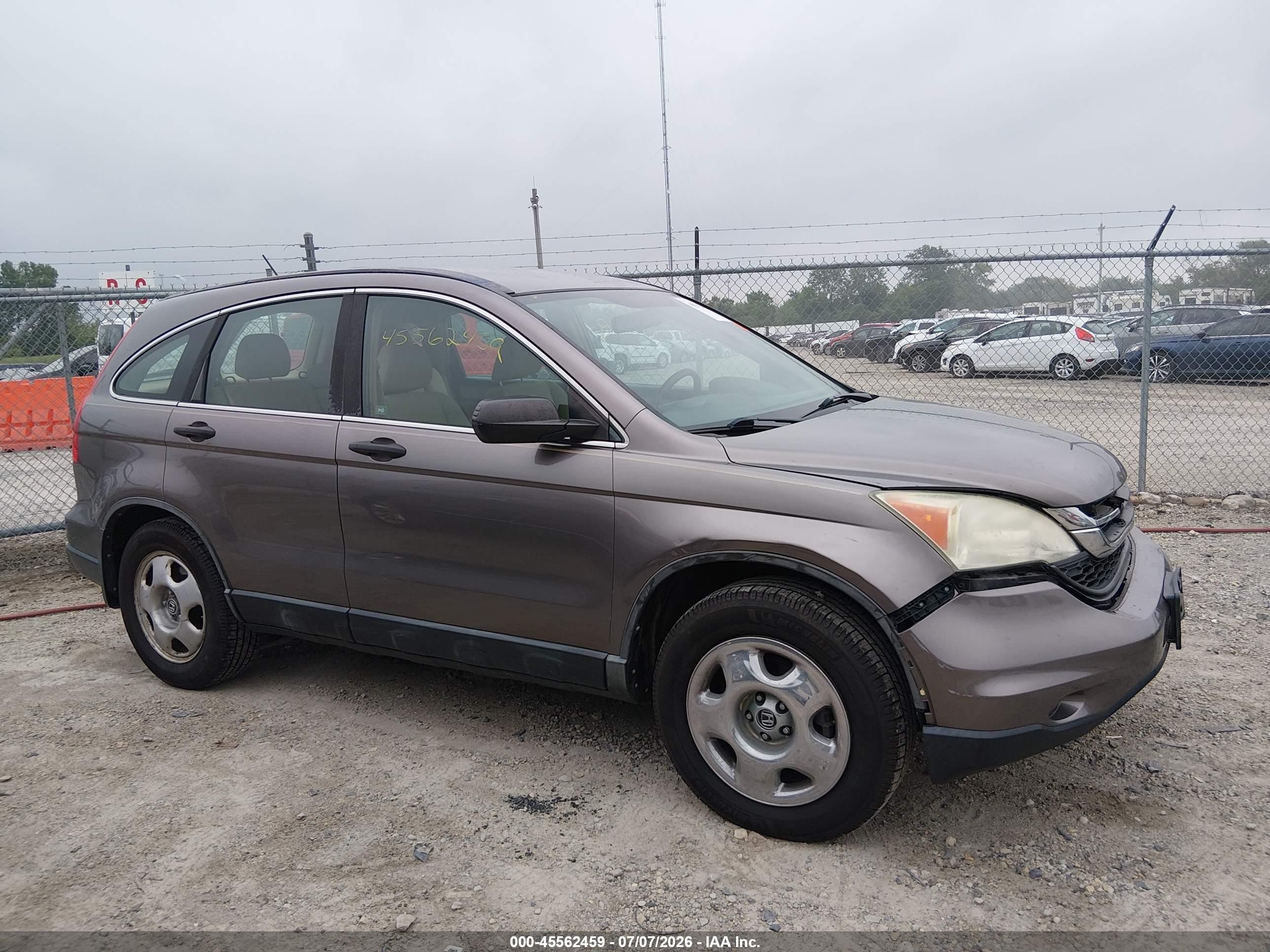 2011 Honda Cr-v Lx Gray vin: 5J6RE4H35BL078588