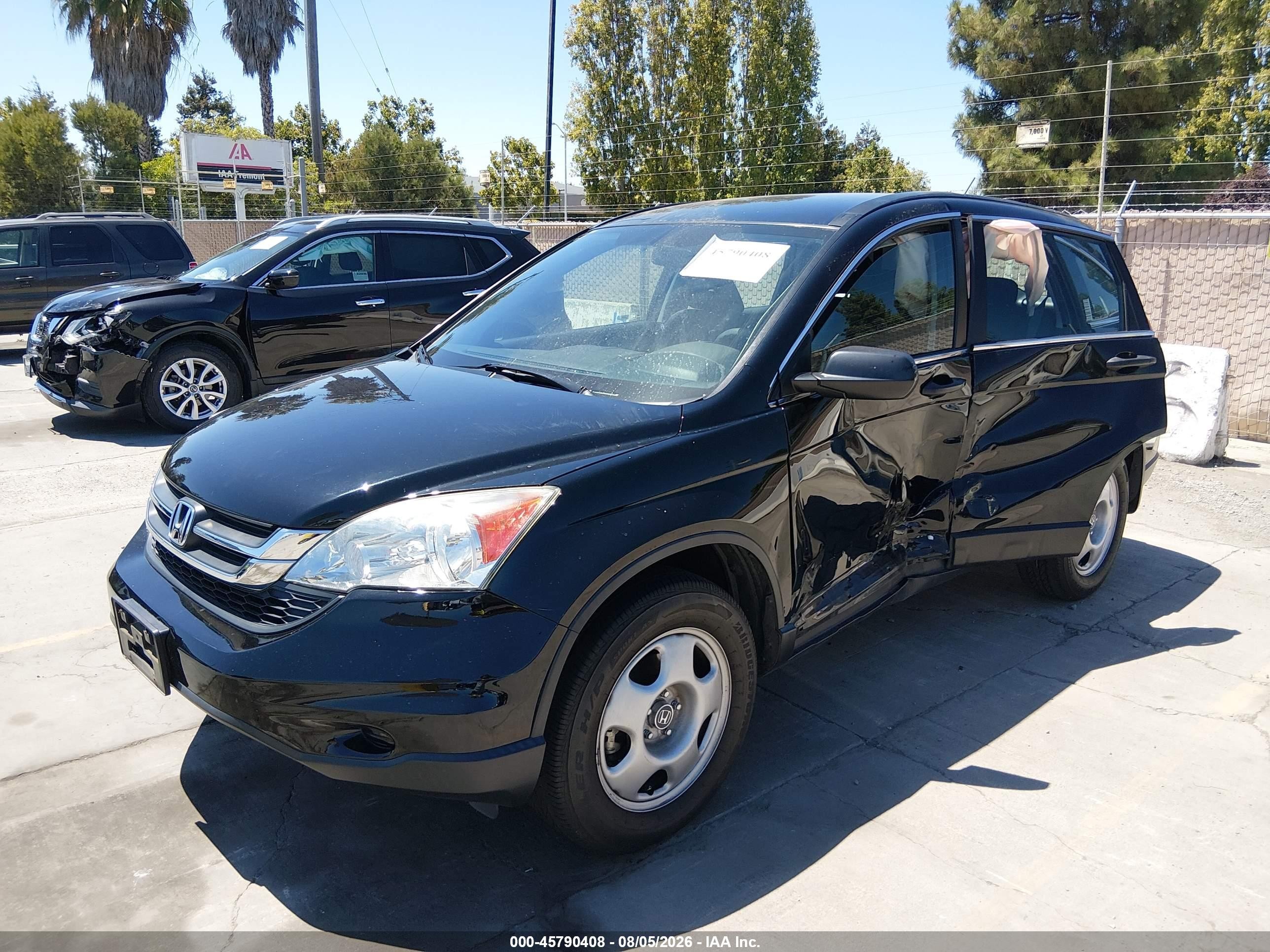 2011 Honda Cr-v Lx Черный vin: 5J6RE4H35BL086089