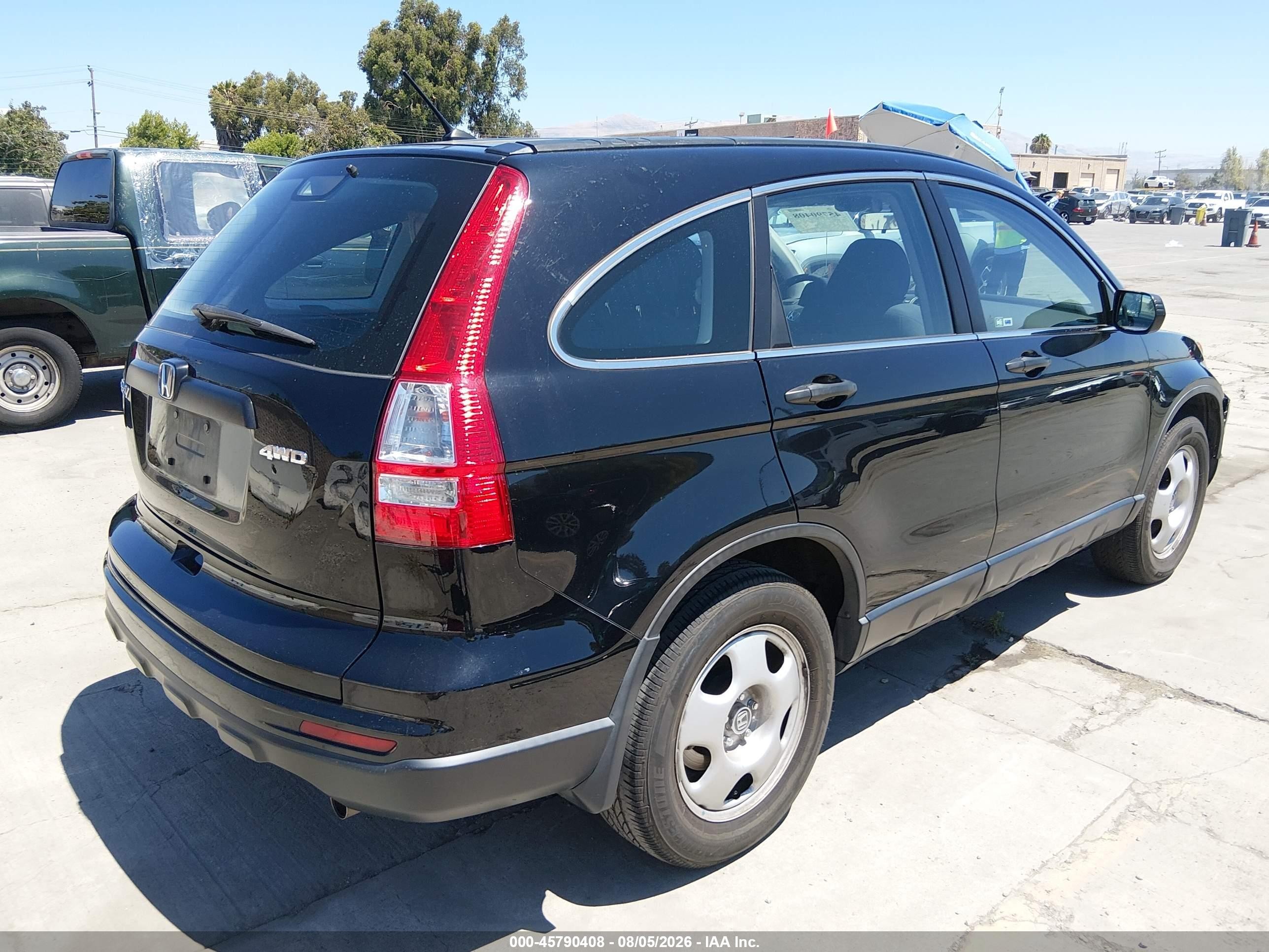 2011 Honda Cr-v Lx Черный vin: 5J6RE4H35BL086089