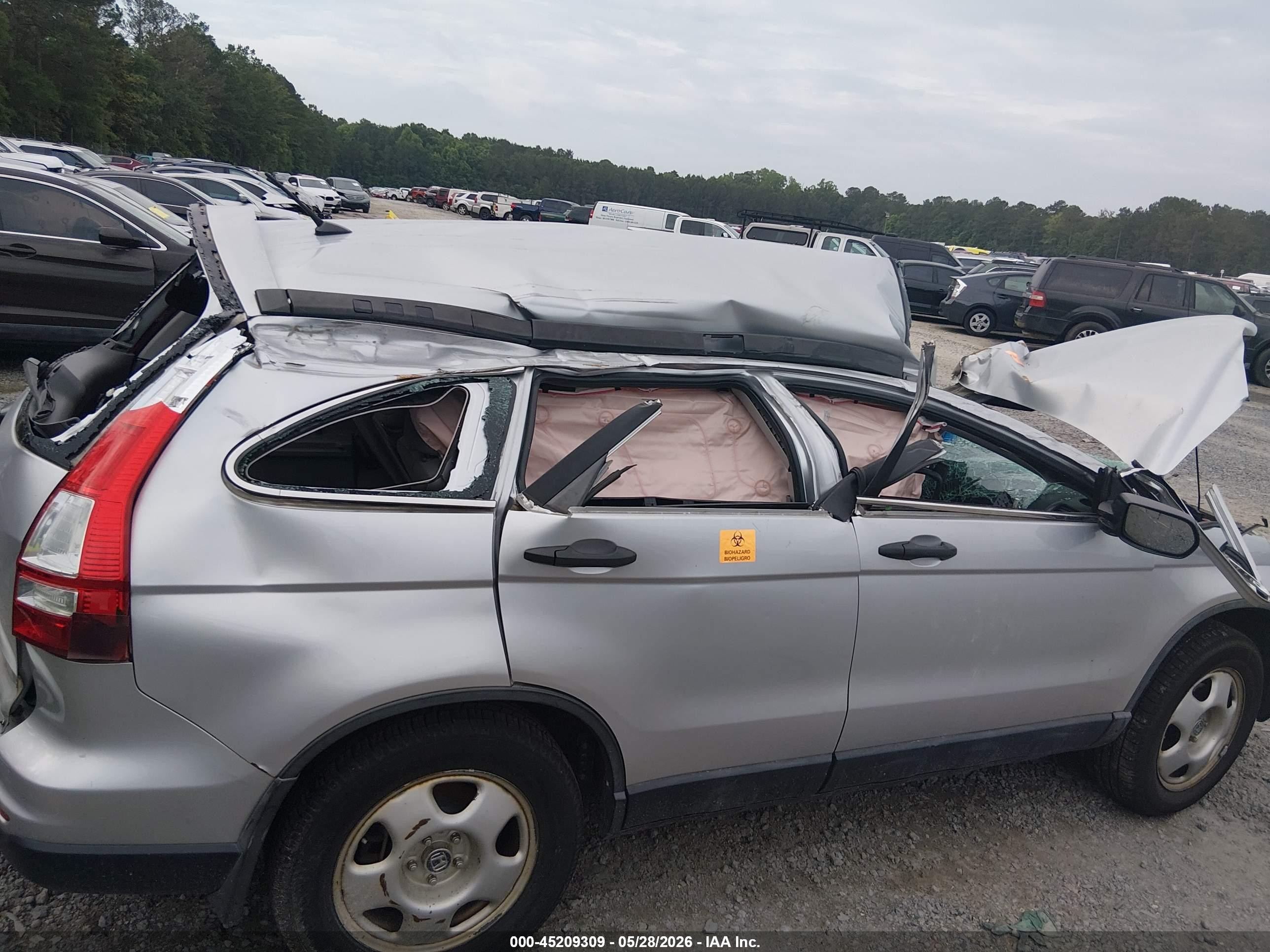 2011 Honda Cr-v Lx Серый vin: 5J6RE4H35BL090143