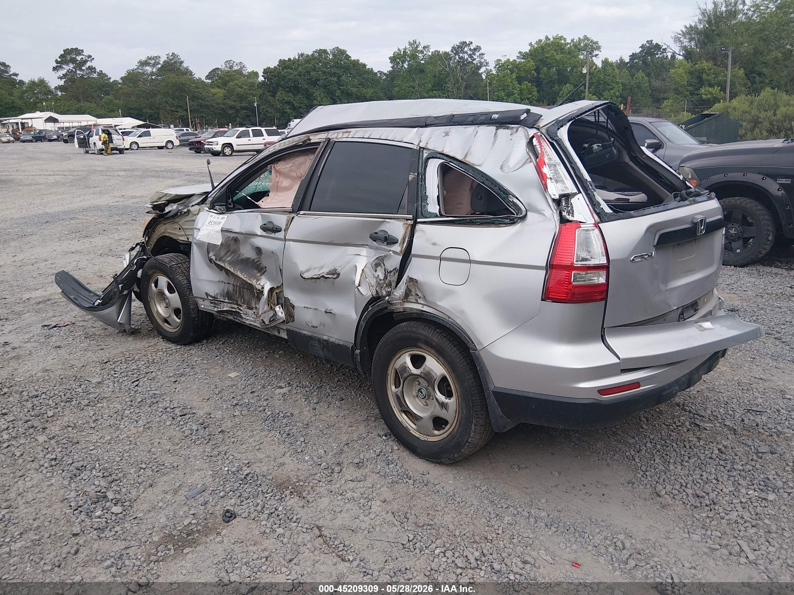 2011 Honda Cr-v Lx Серый vin: 5J6RE4H35BL090143