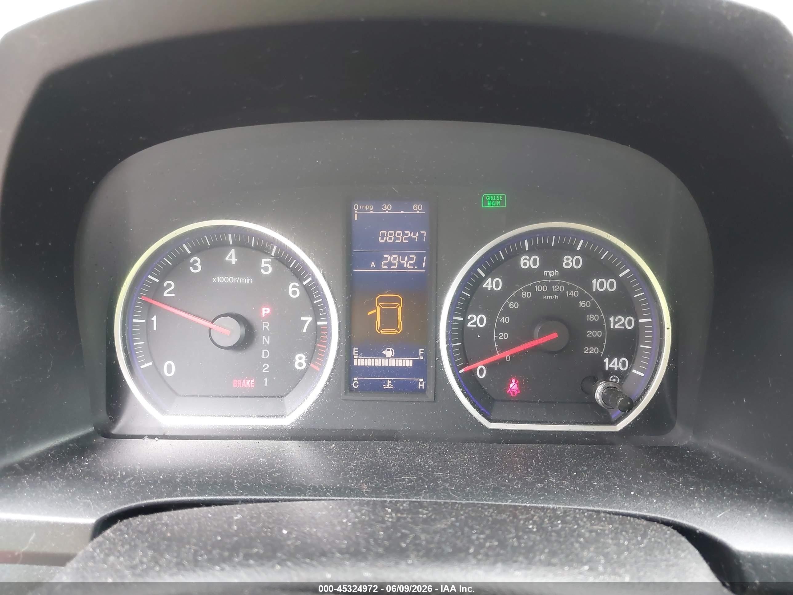 2011 Honda Cr-v Lx Gray vin: 5J6RE4H35BL097657