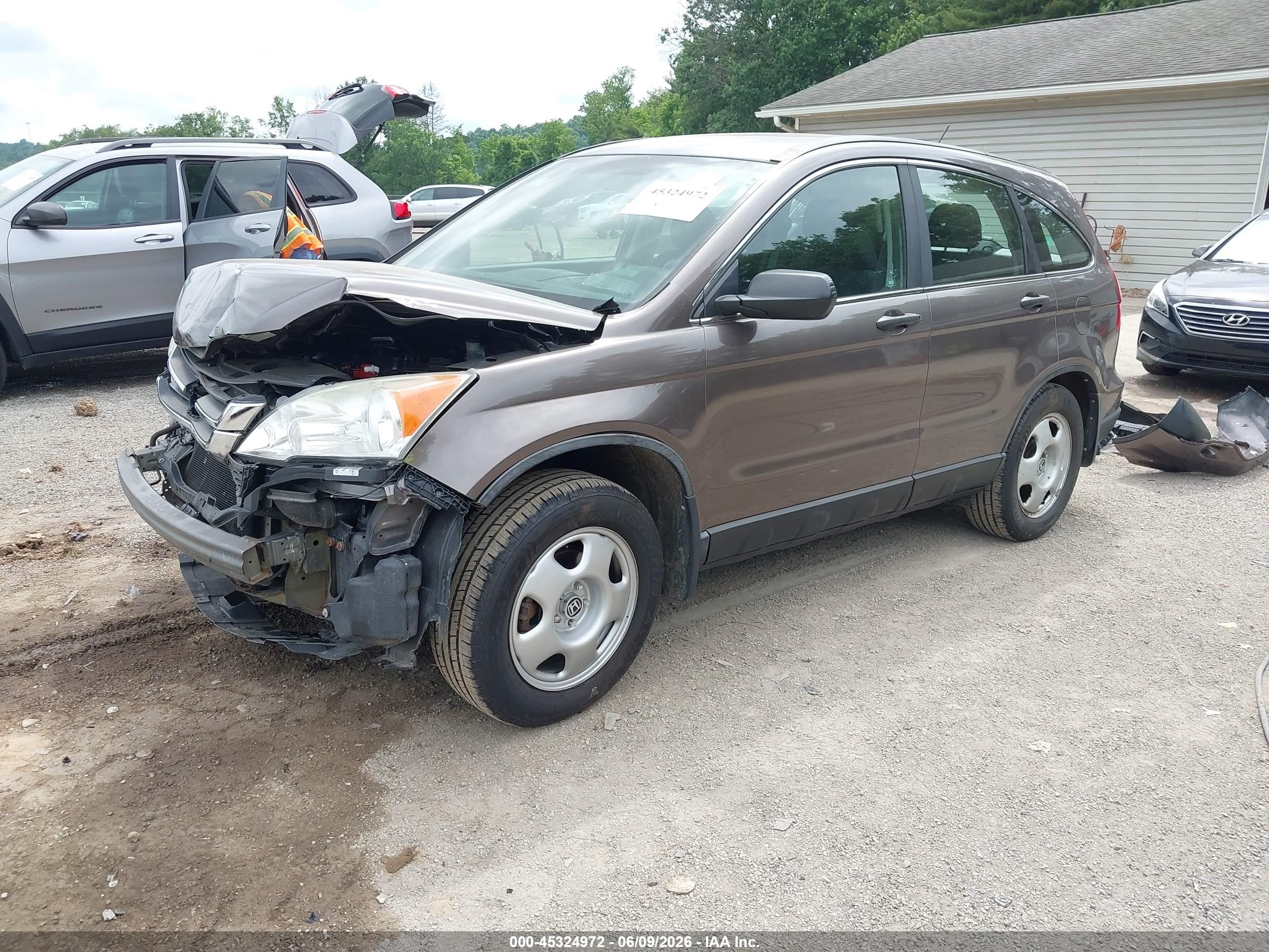2011 Honda Cr-v Lx Gray vin: 5J6RE4H35BL097657