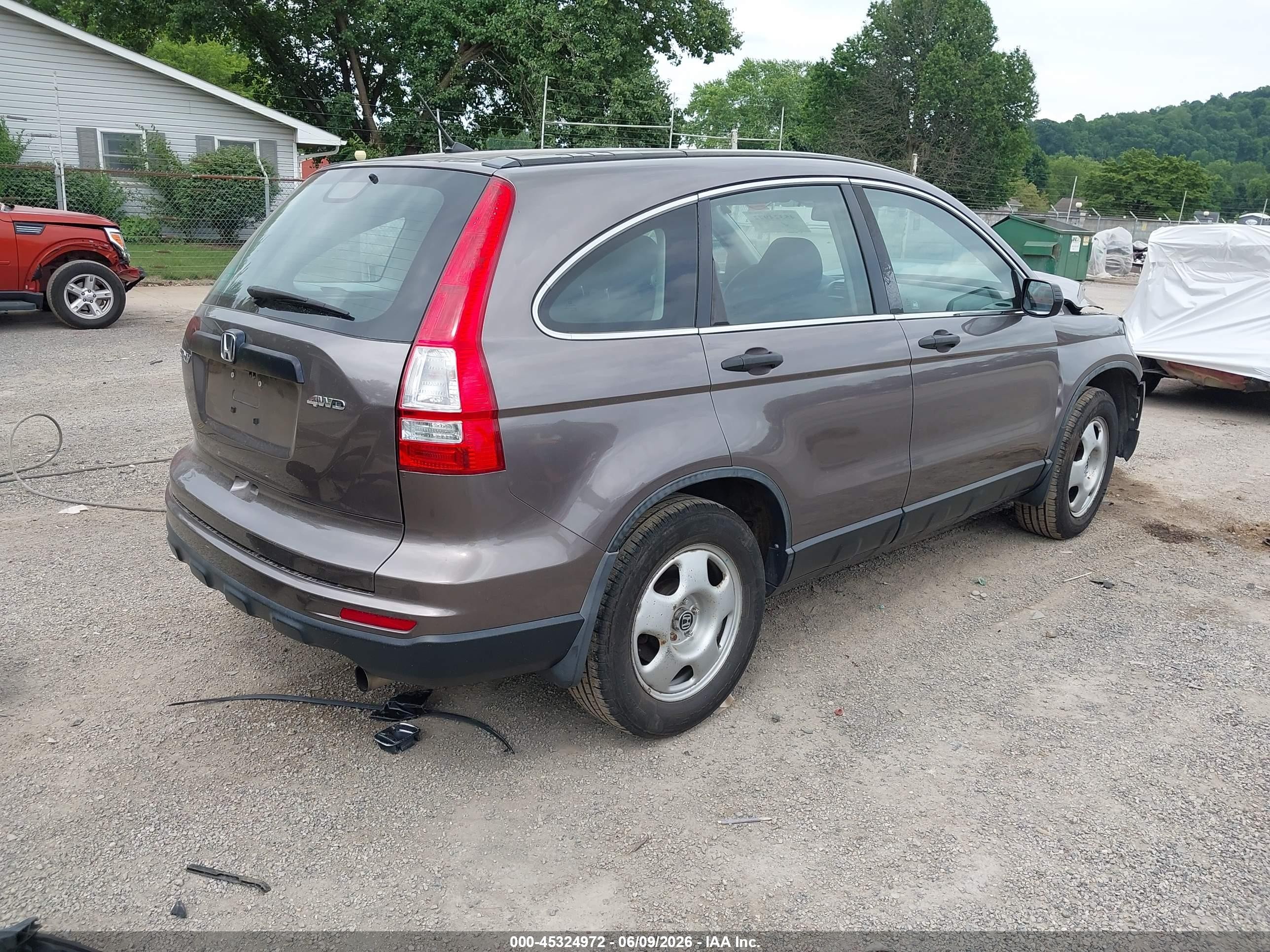 2011 Honda Cr-v Lx Gray vin: 5J6RE4H35BL097657