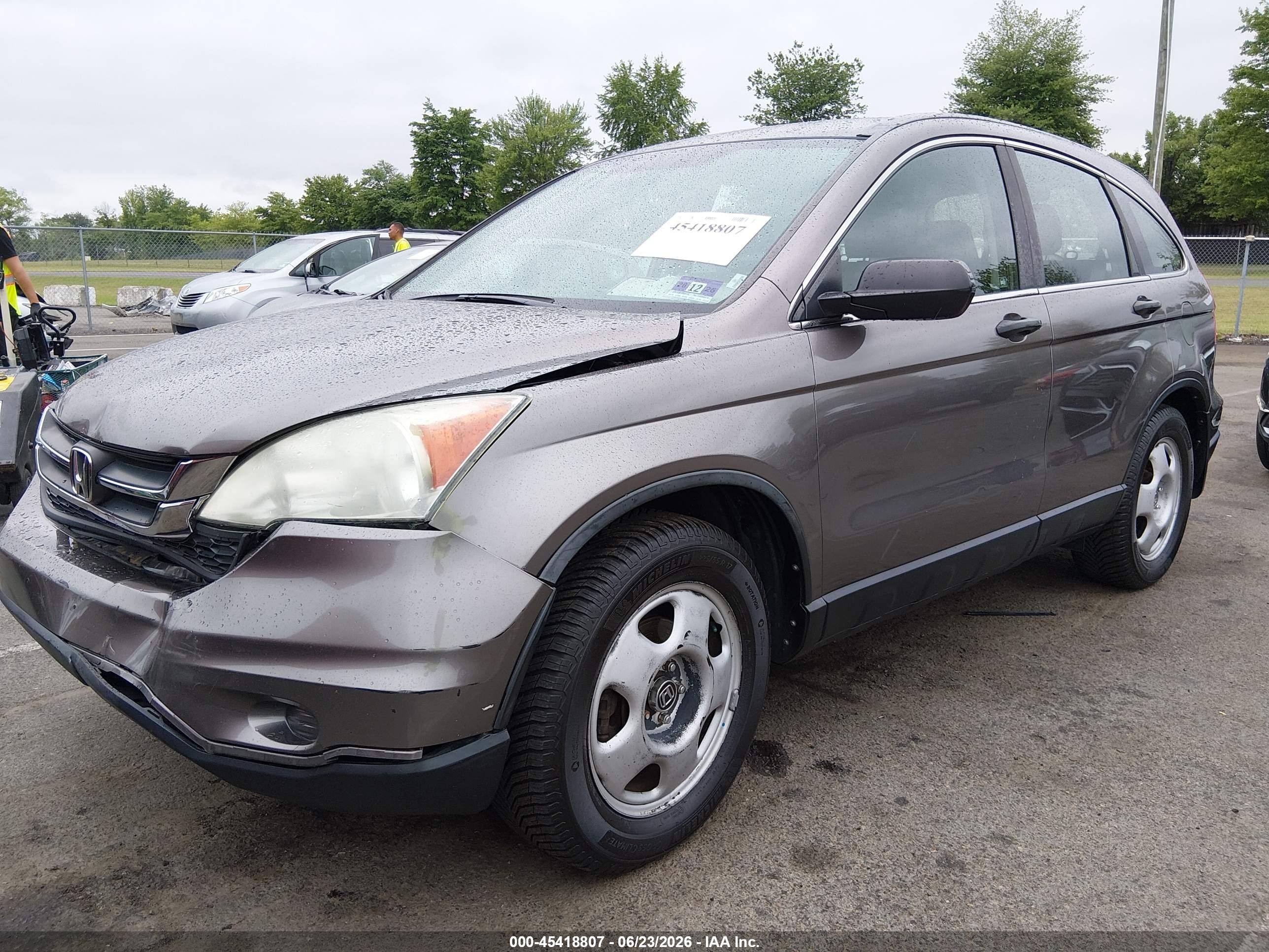 2011 Honda Cr-v Lx Серый vin: 5J6RE4H35BL121634