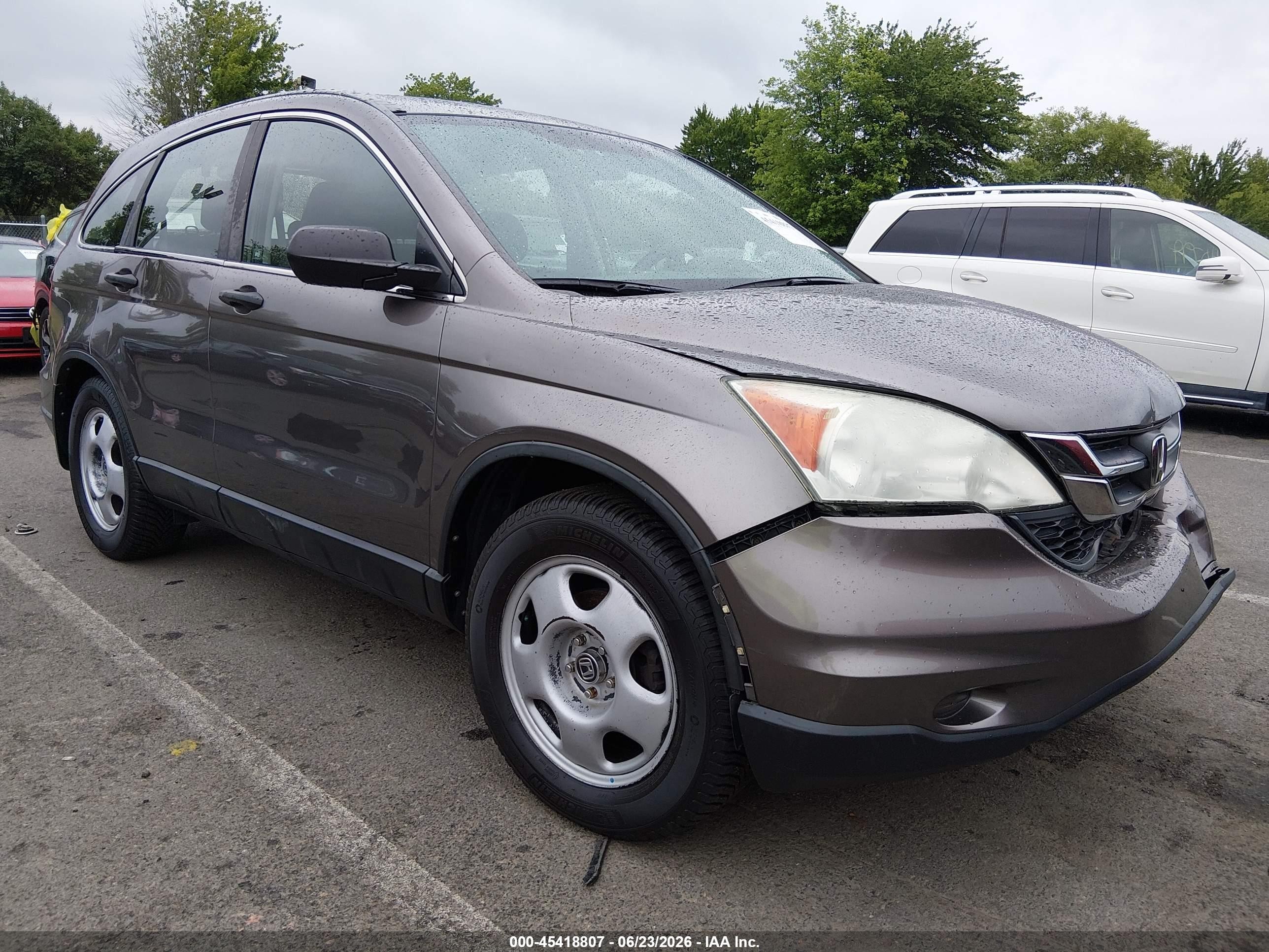2011 Honda Cr-v Lx Gray vin: 5J6RE4H35BL121634