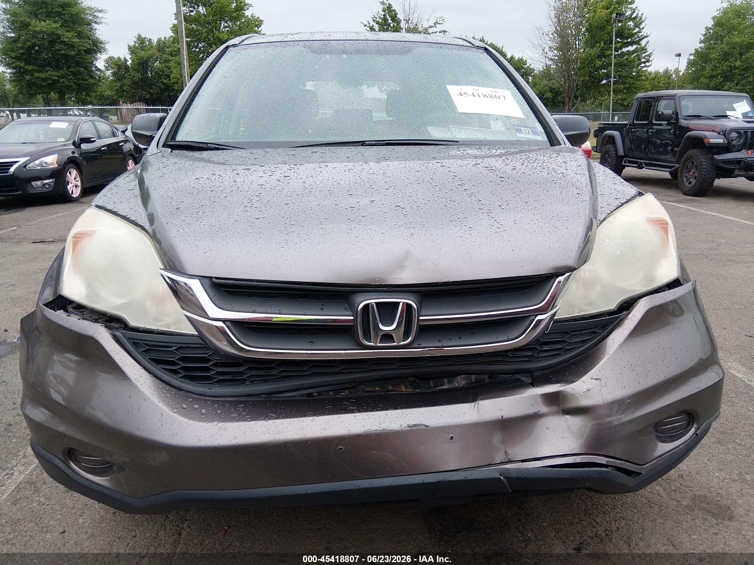 2011 Honda Cr-v Lx Серый vin: 5J6RE4H35BL121634