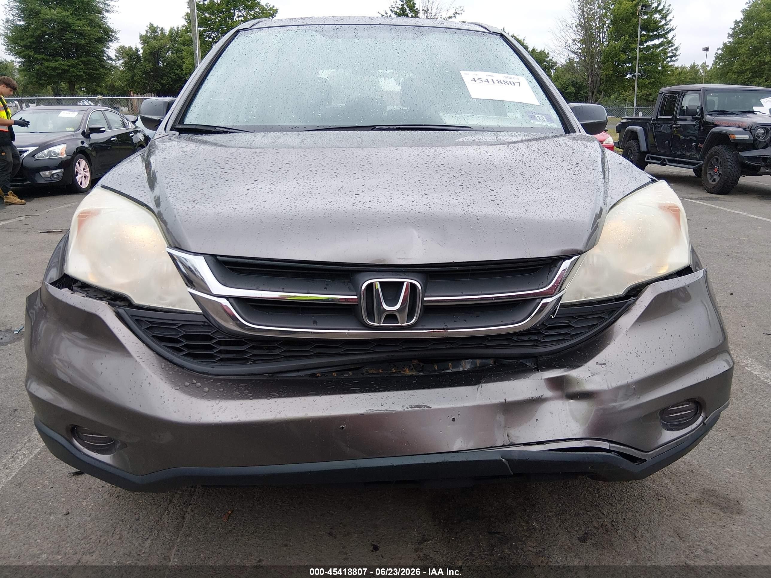 2011 Honda Cr-v Lx Серый vin: 5J6RE4H35BL121634