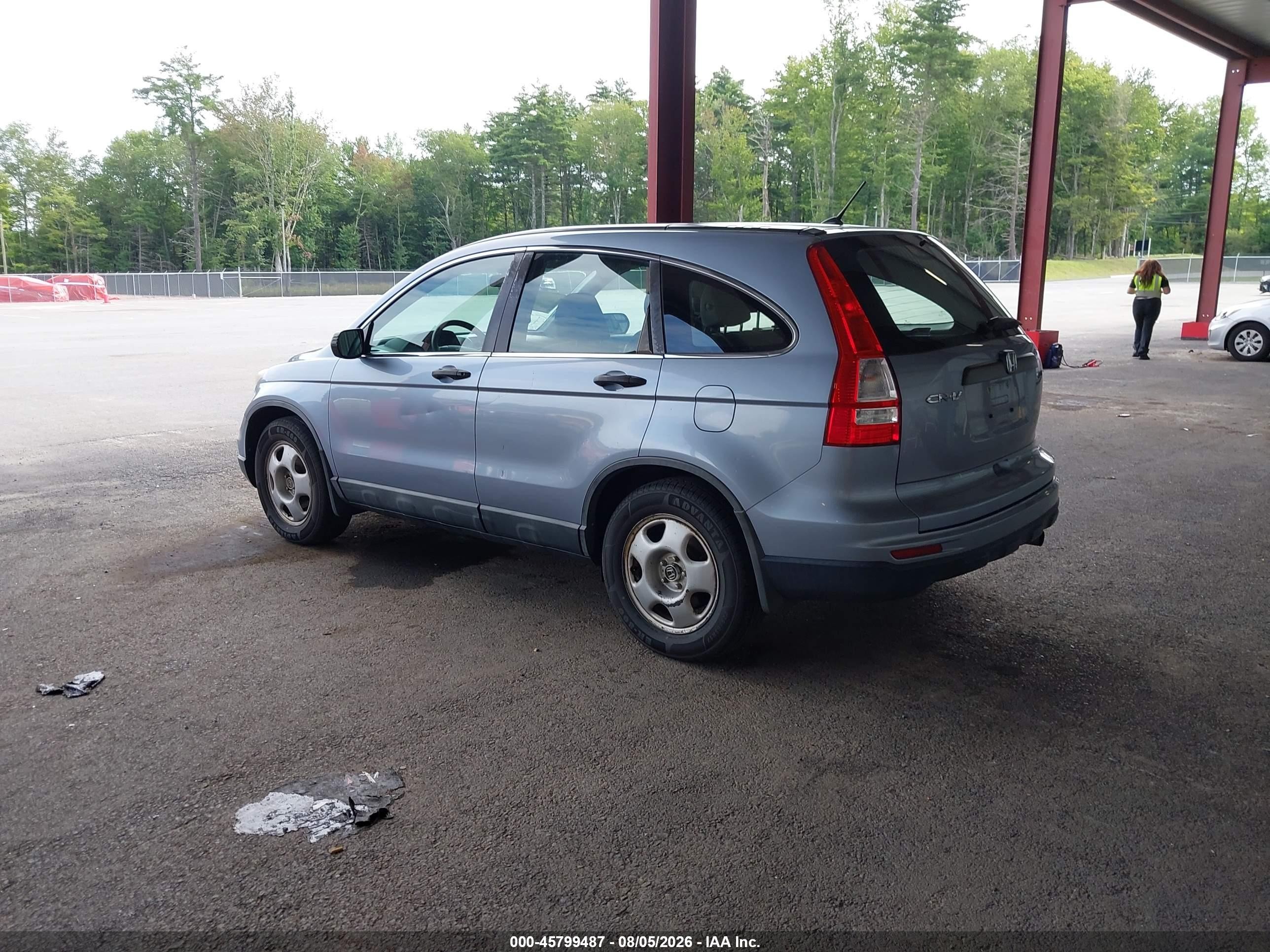 2010 Honda Cr-v Lx Blue vin: 5J6RE4H36AL009021