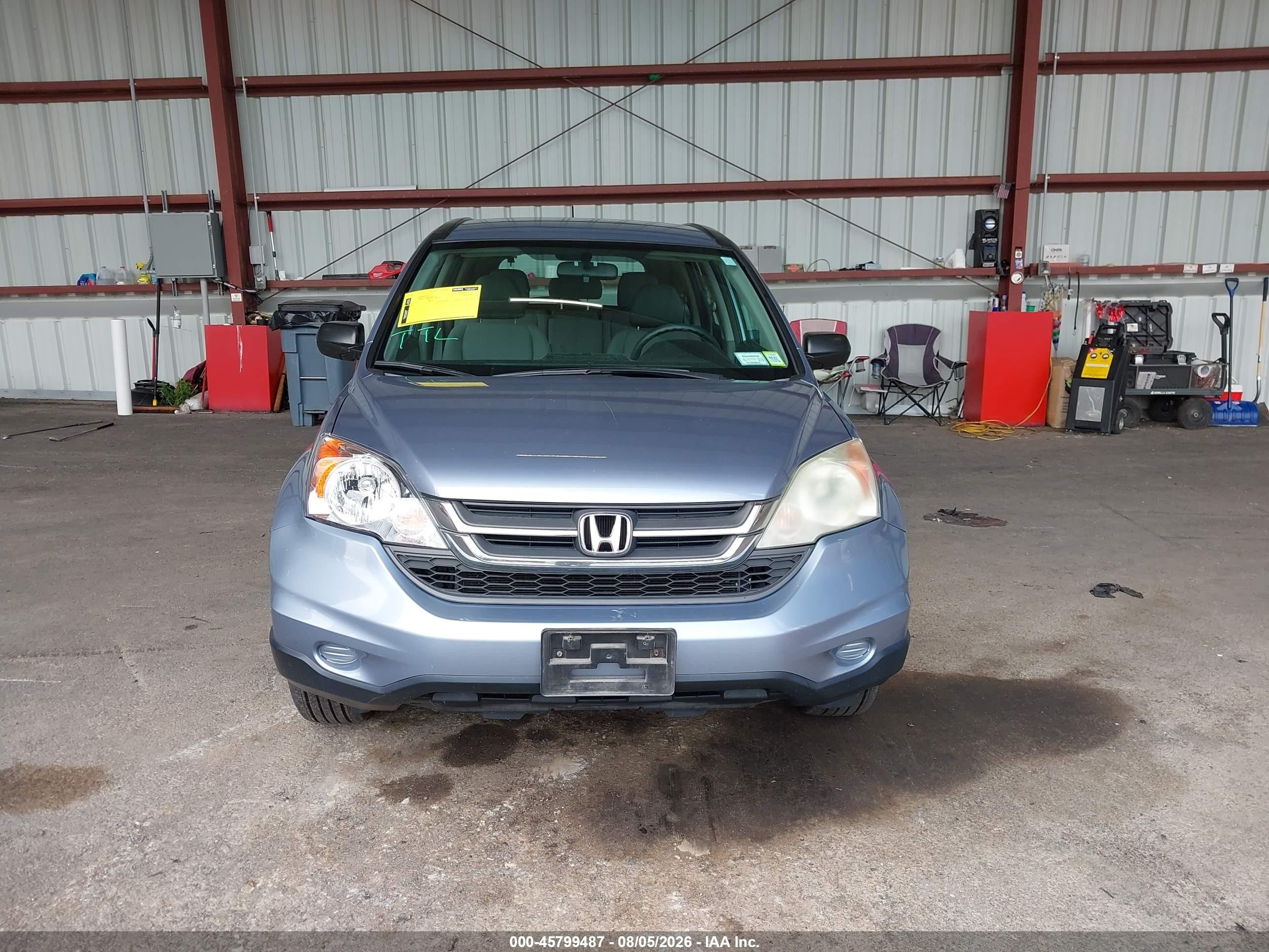 2010 Honda Cr-v Lx Blue vin: 5J6RE4H36AL009021
