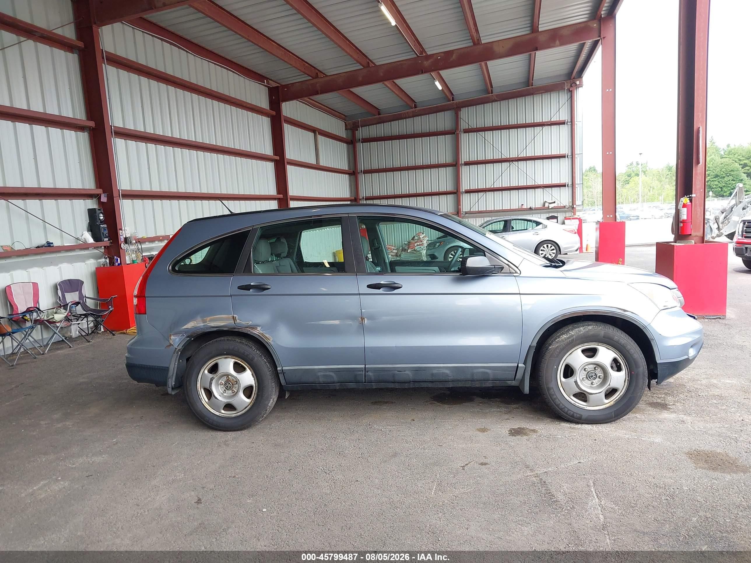 2010 Honda Cr-v Lx Blue vin: 5J6RE4H36AL009021