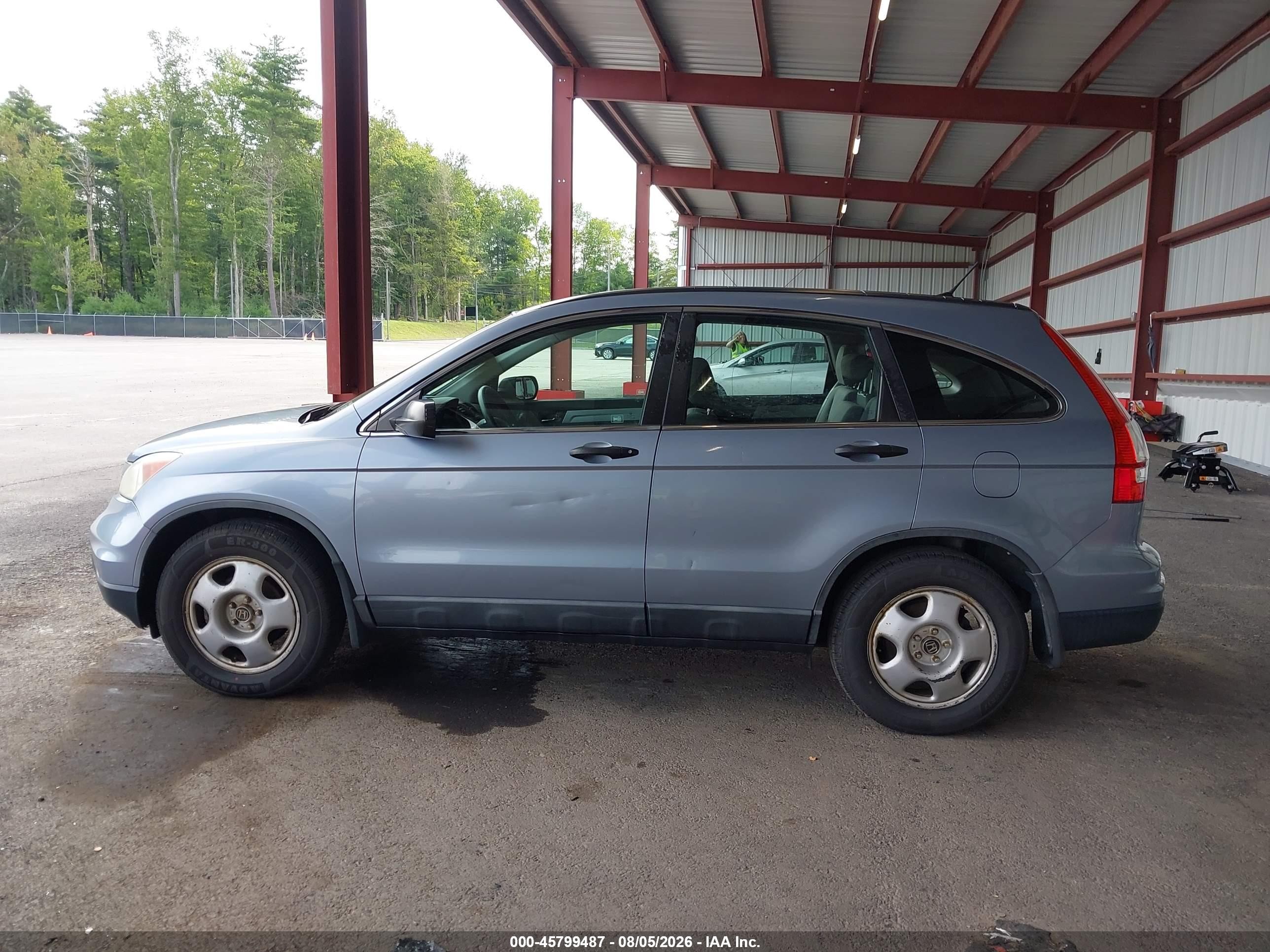 2010 Honda Cr-v Lx Blue vin: 5J6RE4H36AL009021