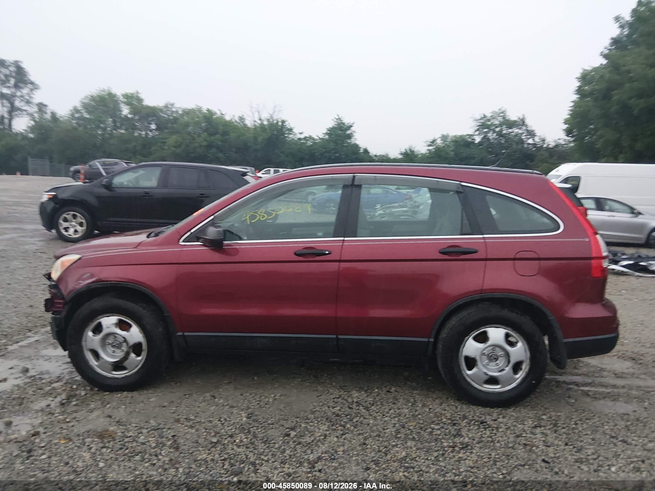 2010 Honda Cr-v Lx Red vin: 5J6RE4H36AL010136
