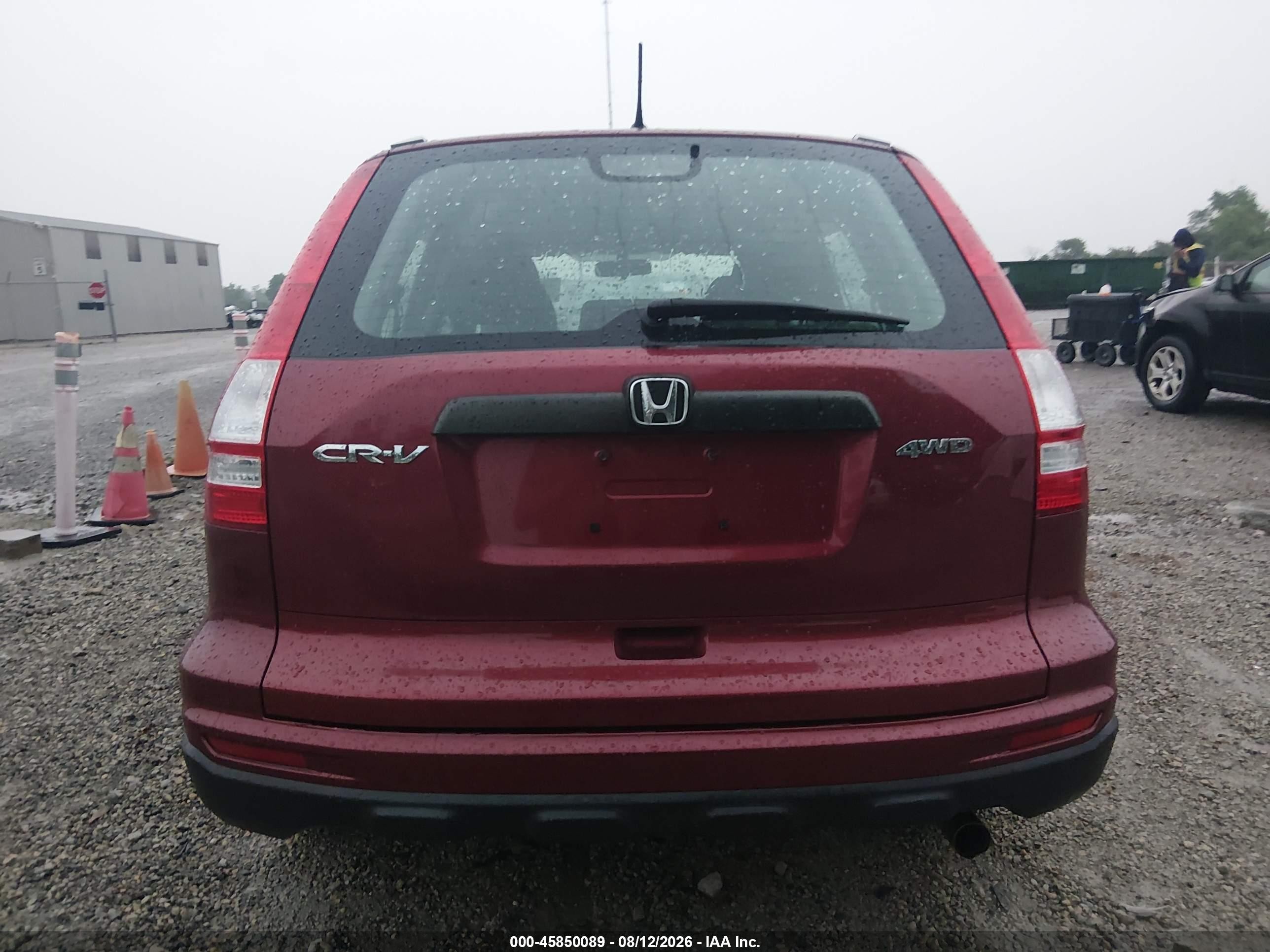 2010 Honda Cr-v Lx Red vin: 5J6RE4H36AL010136