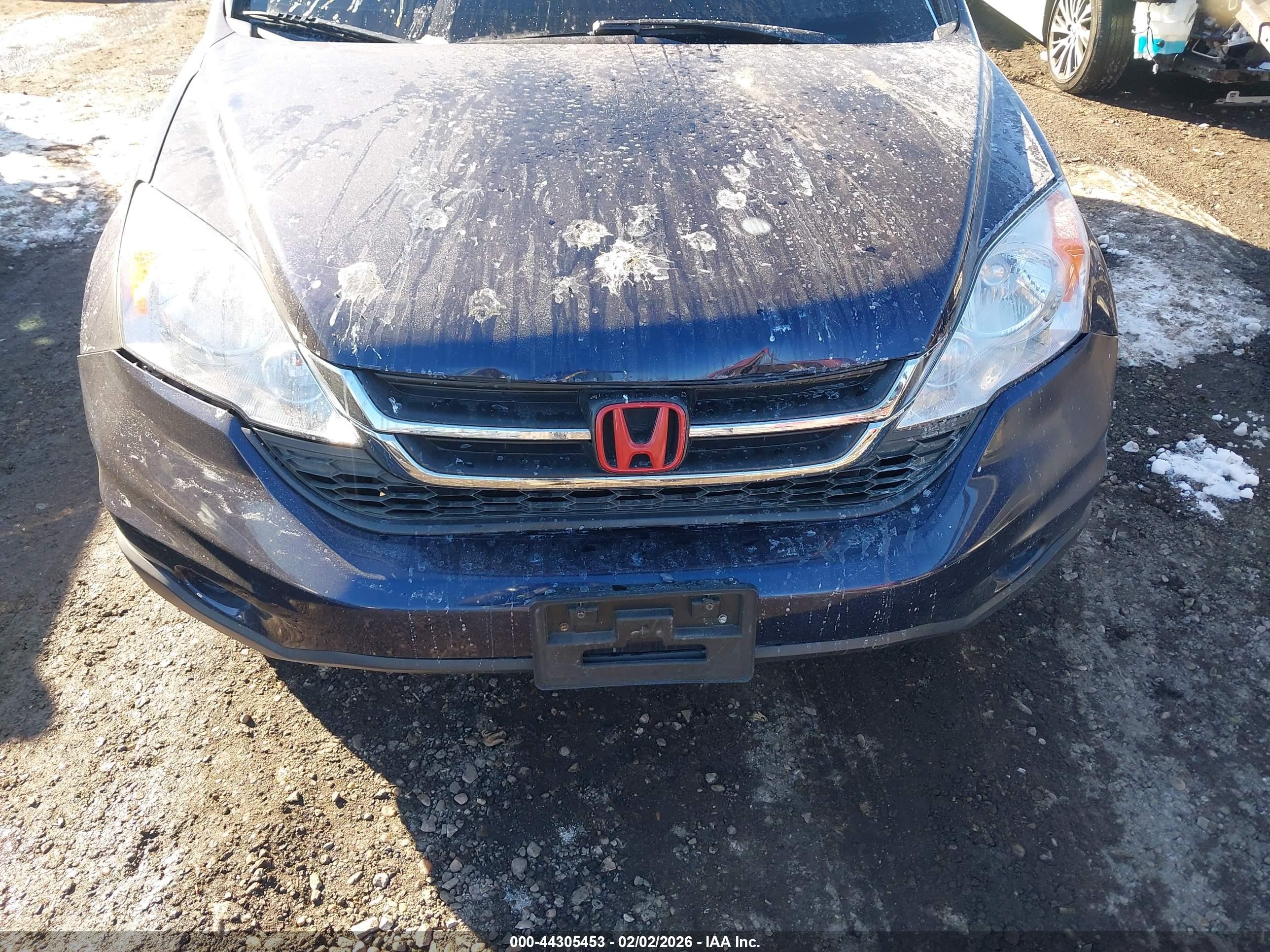 2010 Honda Cr-v Lx Blue vin: 5J6RE4H36AL011027