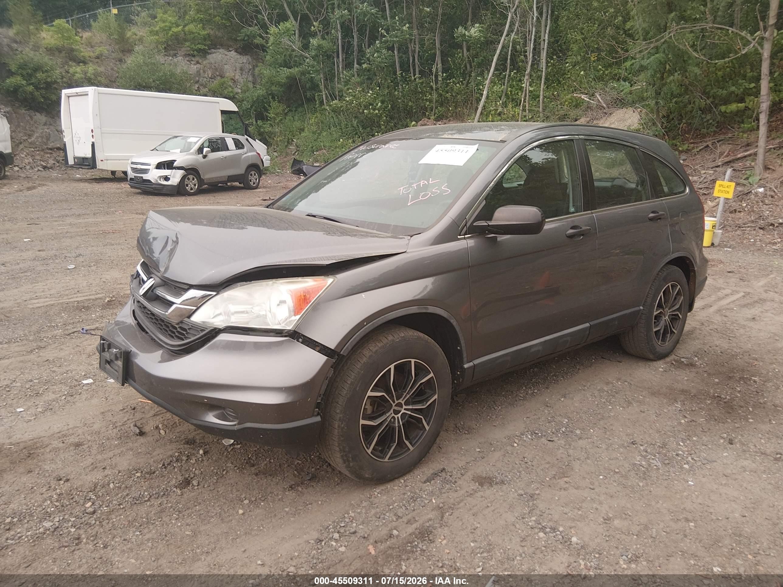 2010 Honda Cr-v Lx Gray vin: 5J6RE4H36AL030676