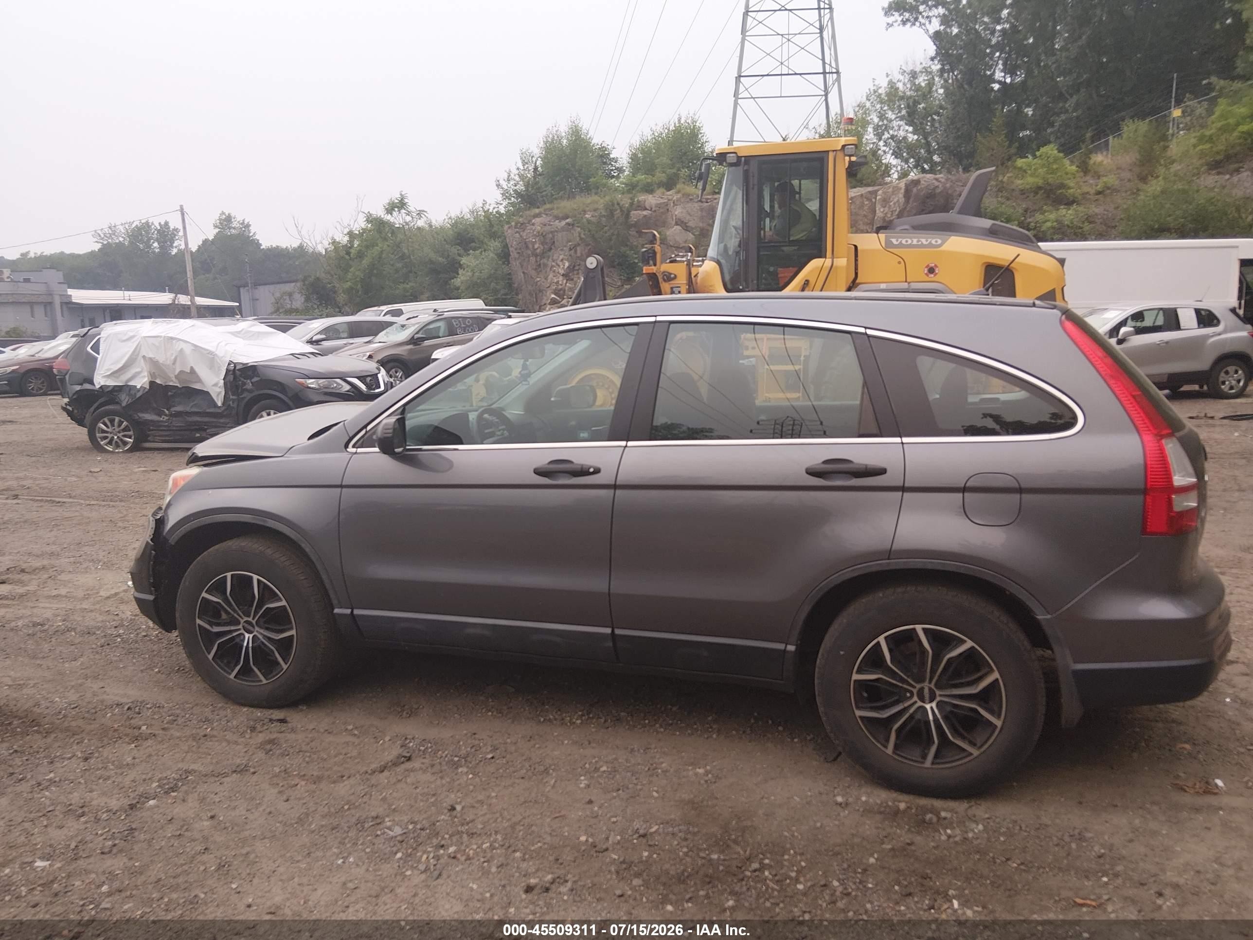 2010 Honda Cr-v Lx Gray vin: 5J6RE4H36AL030676