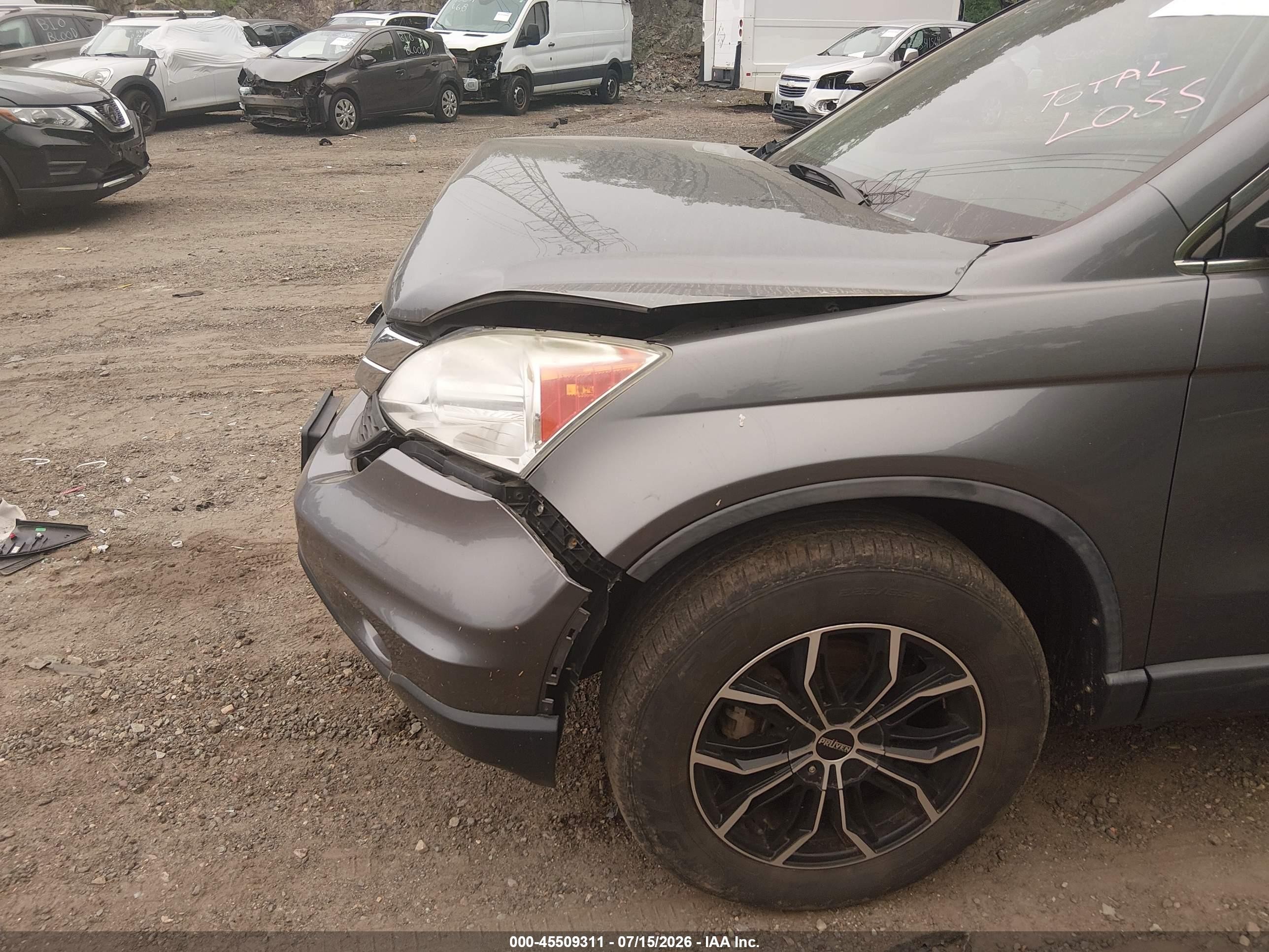 2010 Honda Cr-v Lx Gray vin: 5J6RE4H36AL030676