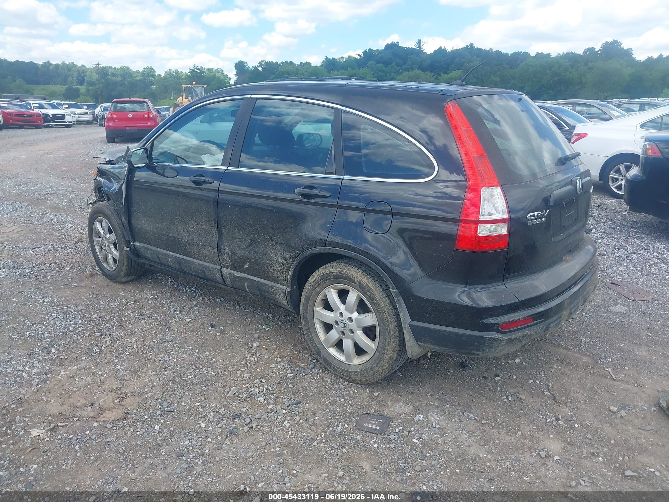 2010 Honda Cr-v Lx Black vin: 5J6RE4H36AL051866