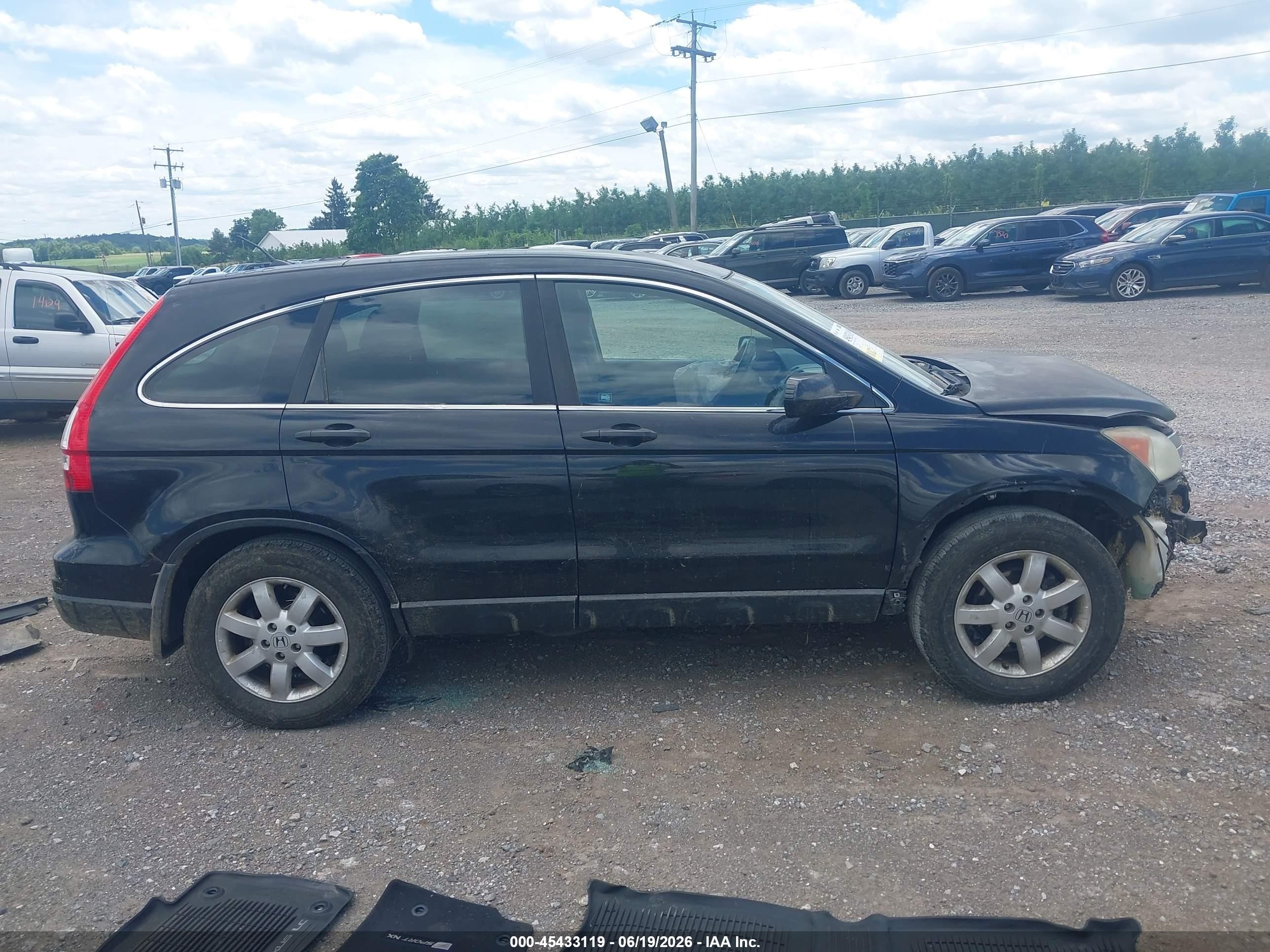 2010 Honda Cr-v Lx Black vin: 5J6RE4H36AL051866