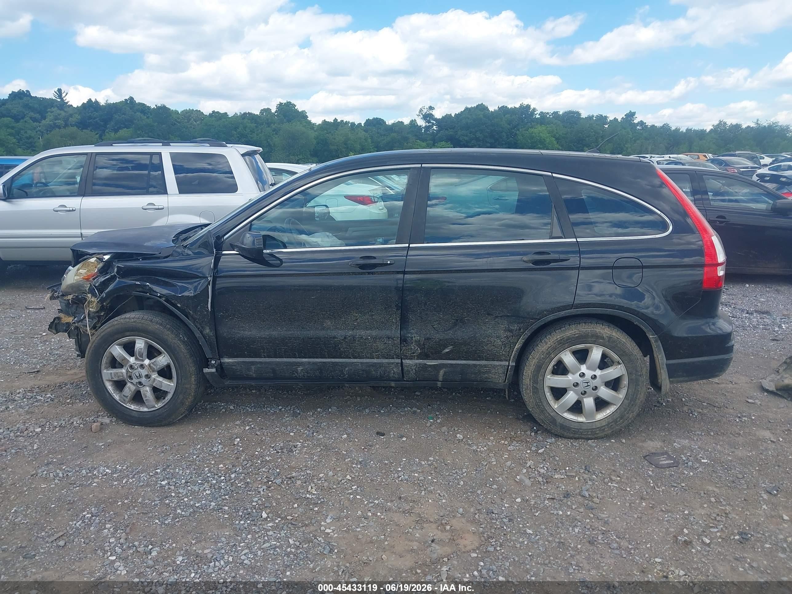 2010 Honda Cr-v Lx Black vin: 5J6RE4H36AL051866