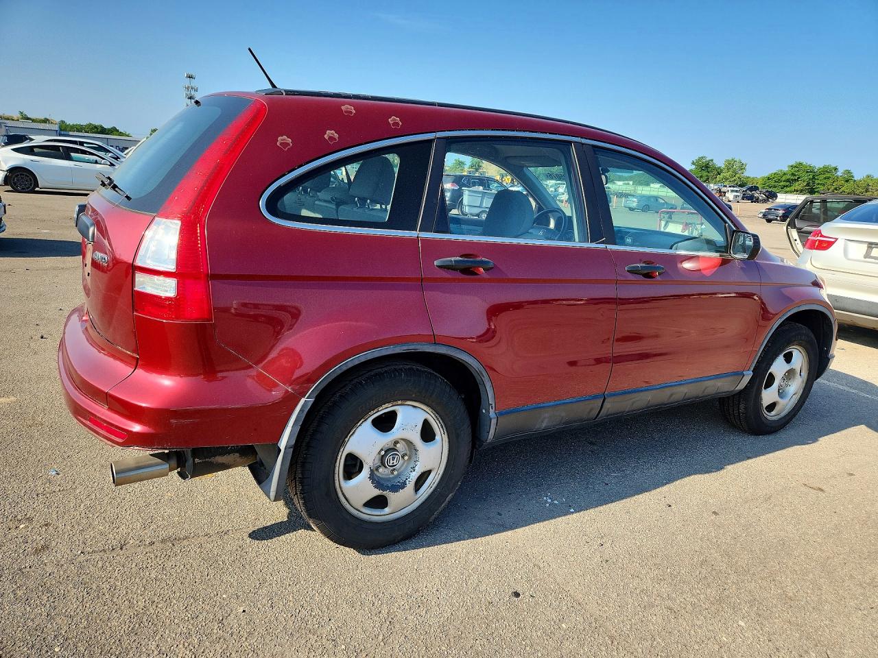 2010 Honda Cr-v Lx Red vin: 5J6RE4H36AL055898