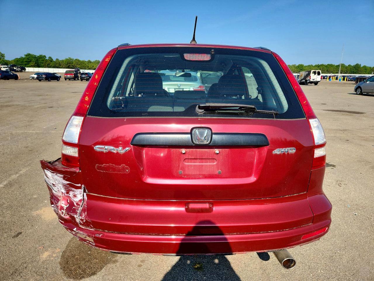 2010 Honda Cr-v Lx Red vin: 5J6RE4H36AL055898