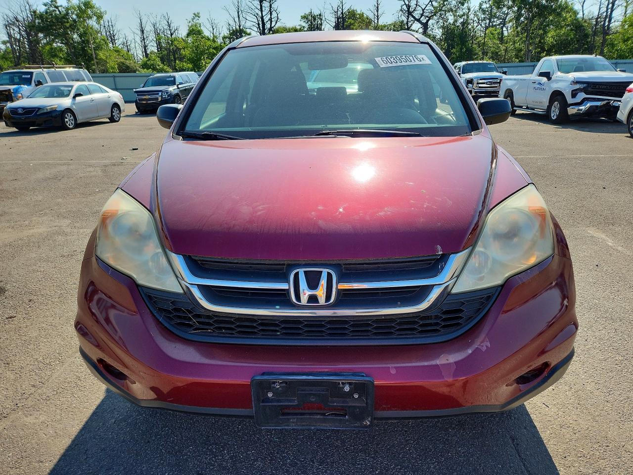 2010 Honda Cr-v Lx Red vin: 5J6RE4H36AL055898