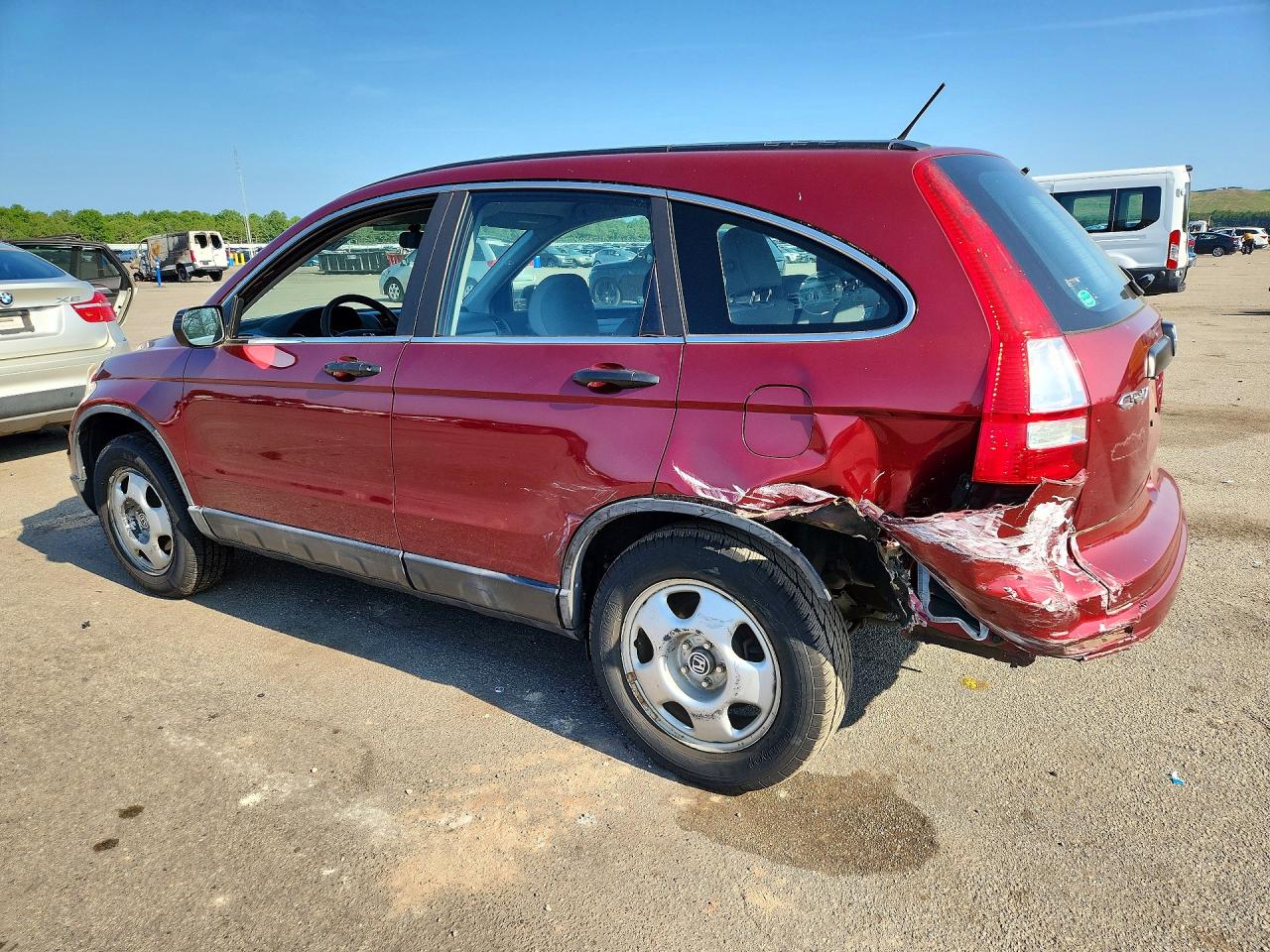 2010 Honda Cr-v Lx Red vin: 5J6RE4H36AL055898