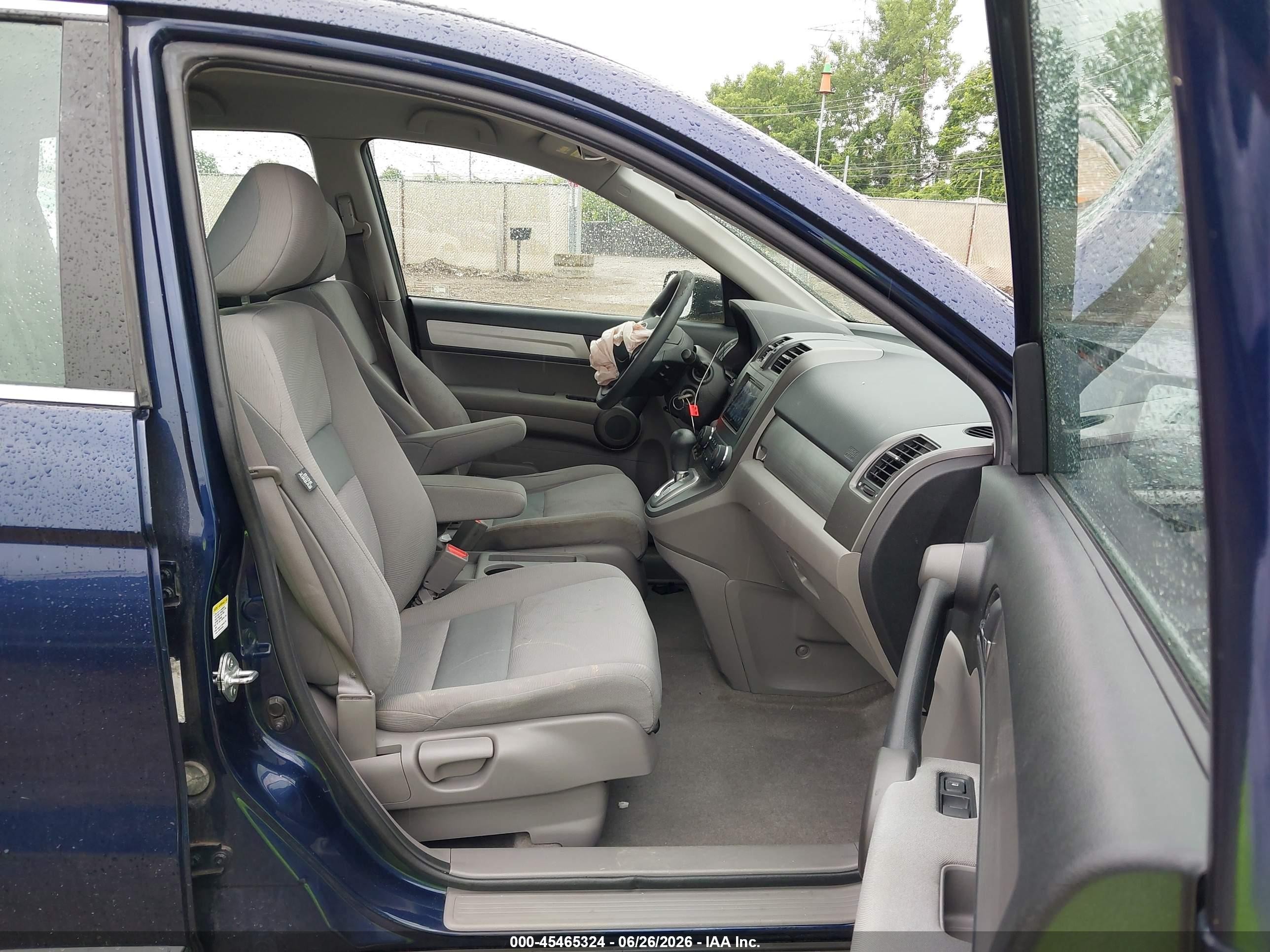 2010 Honda Cr-v Lx Blue vin: 5J6RE4H36AL060907