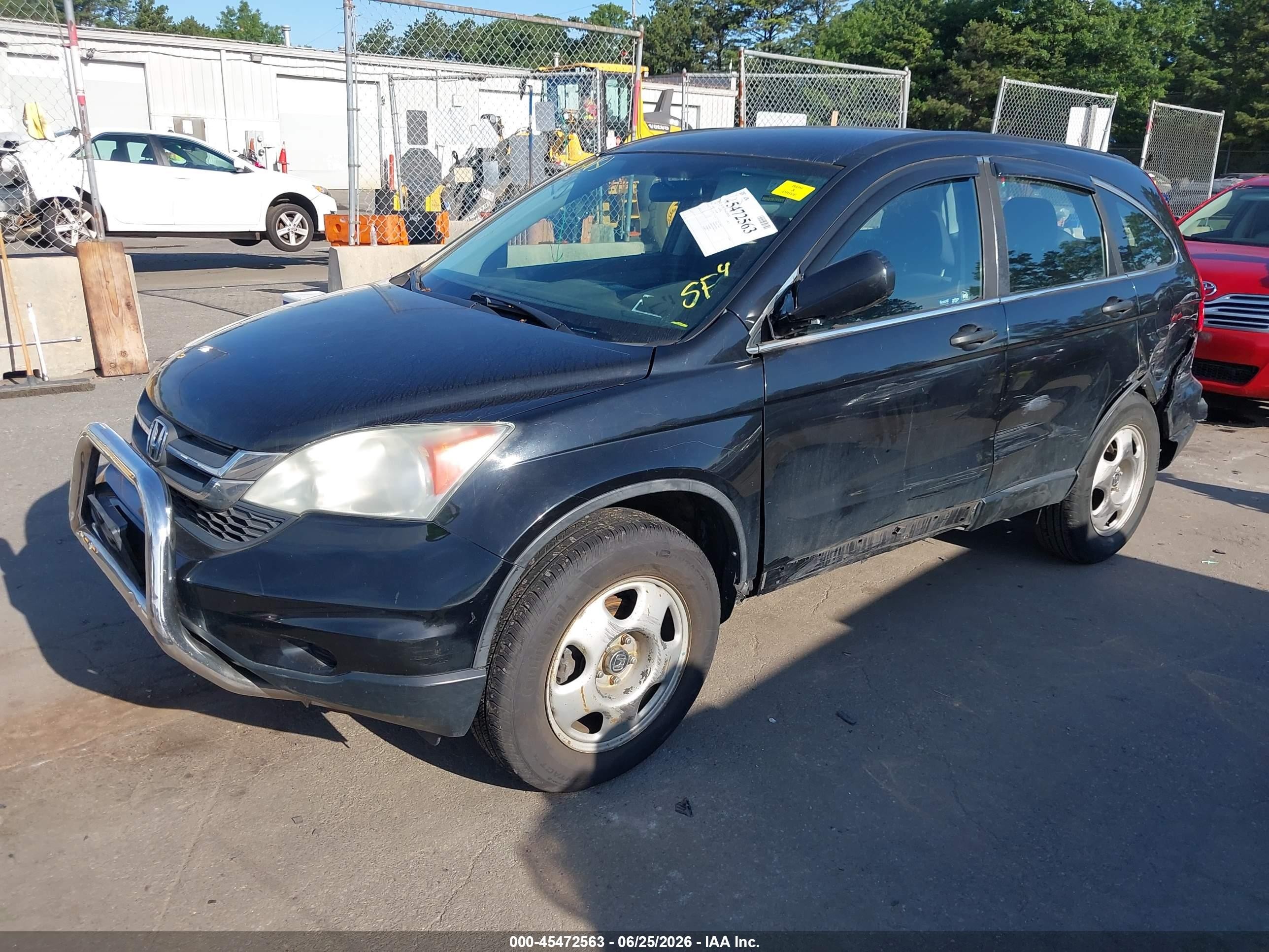 2010 Honda Cr-v Lx Black vin: 5J6RE4H36AL063029