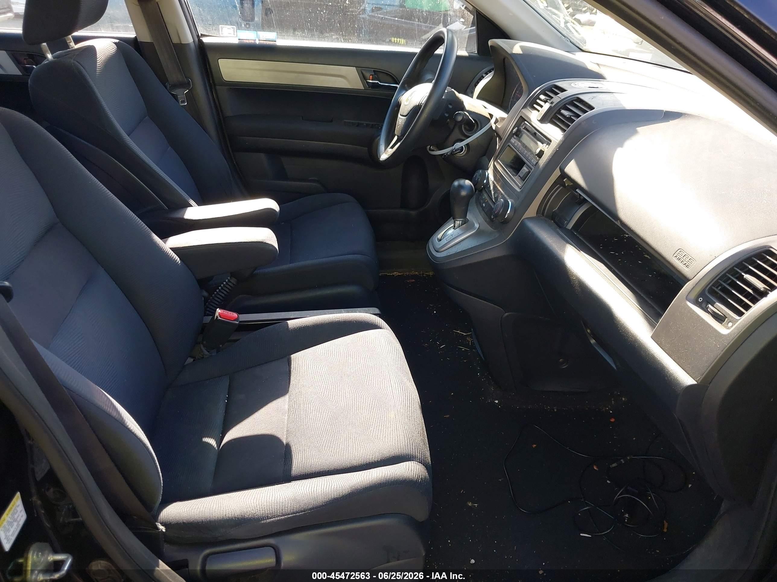 2010 Honda Cr-v Lx Black vin: 5J6RE4H36AL063029