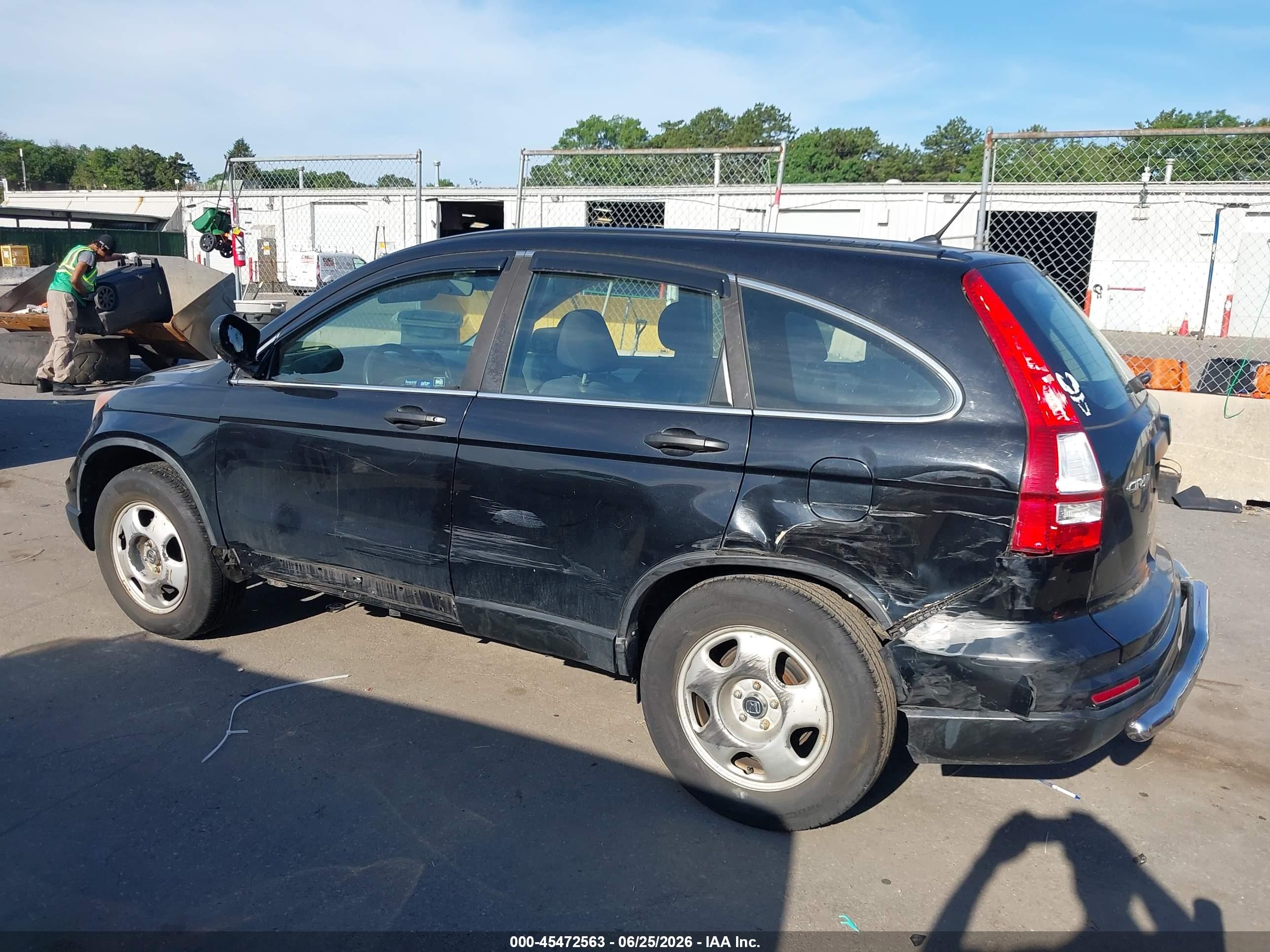 2010 Honda Cr-v Lx Black vin: 5J6RE4H36AL063029
