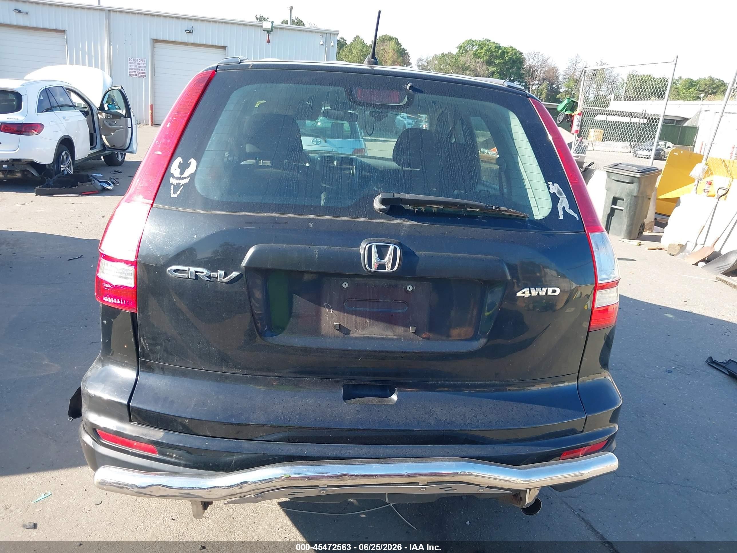 2010 Honda Cr-v Lx Black vin: 5J6RE4H36AL063029