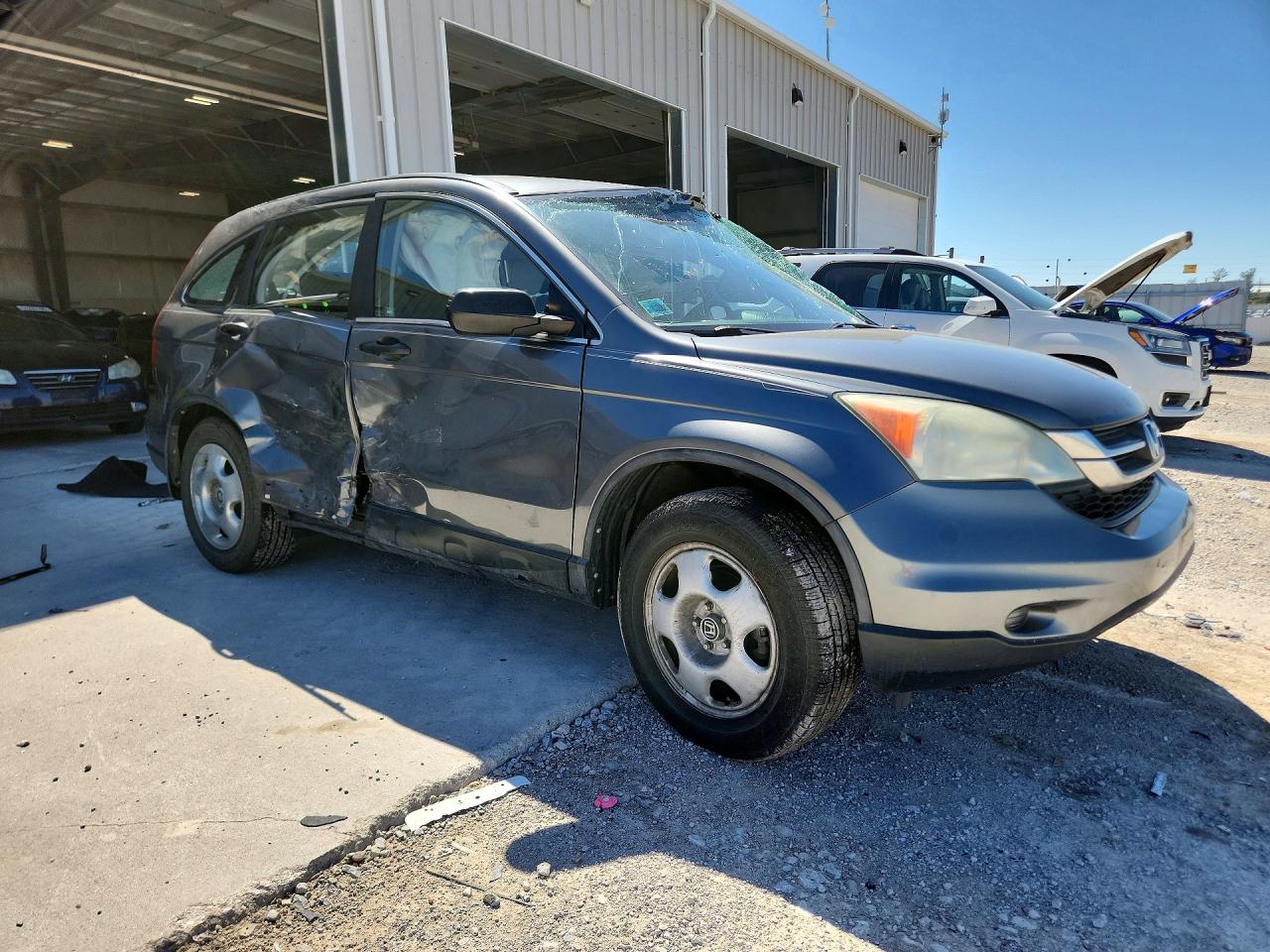 2010 Honda Cr-v Lx Gray vin: 5J6RE4H36AL073673
