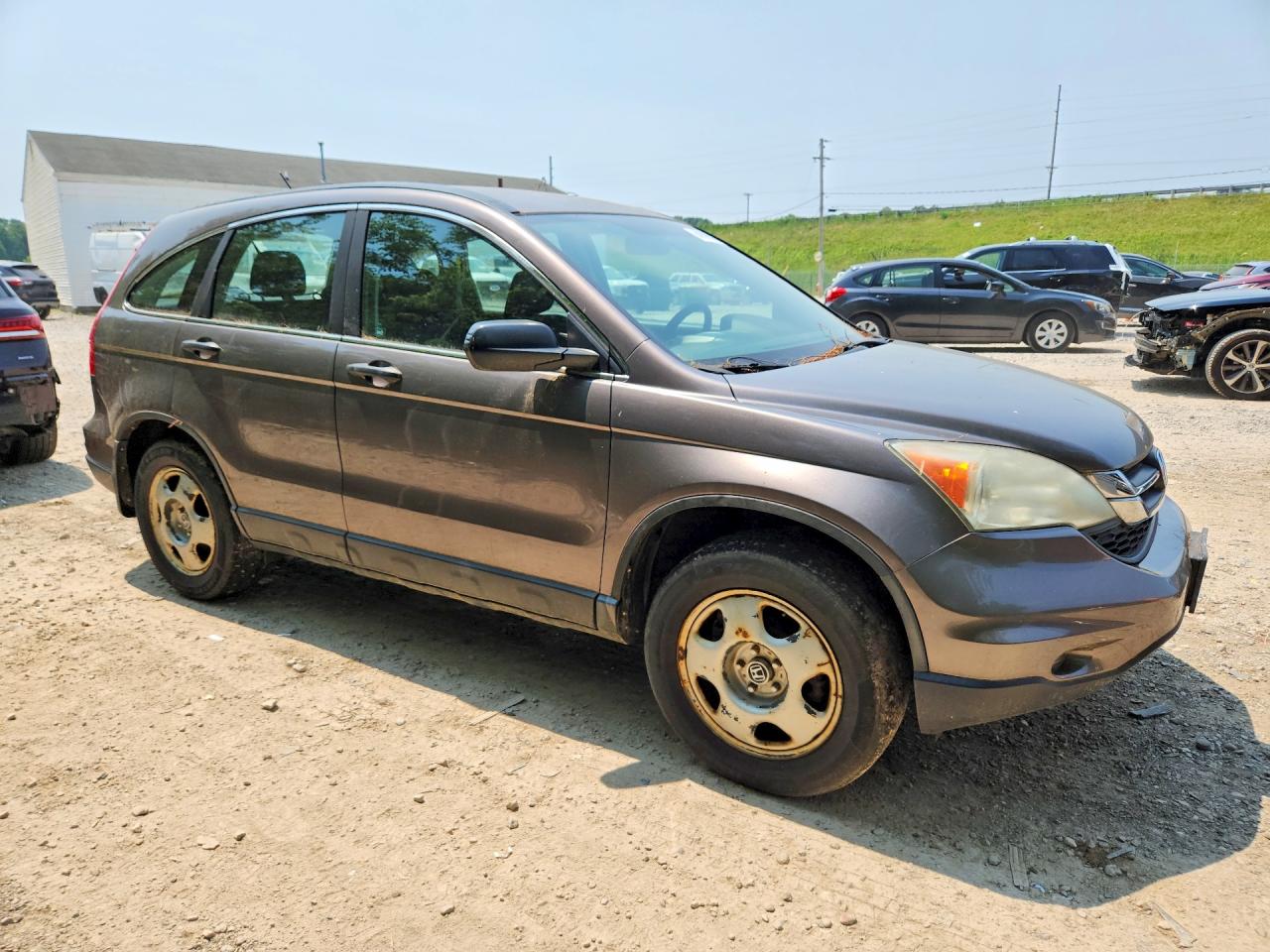 2010 Honda Cr-v Lx Gray vin: 5J6RE4H36AL078162