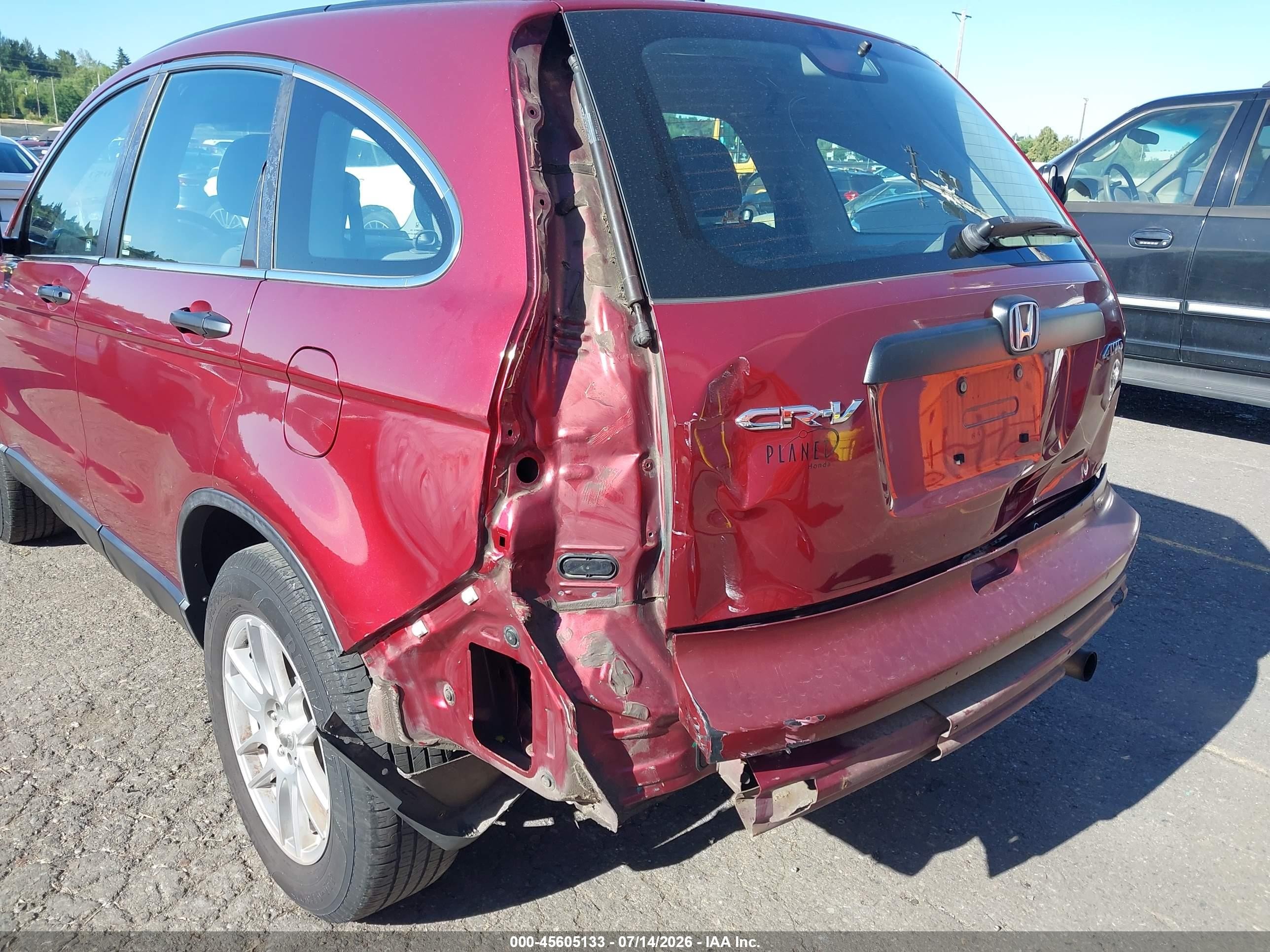 2010 Honda Cr-v Lx Red vin: 5J6RE4H36AL089727