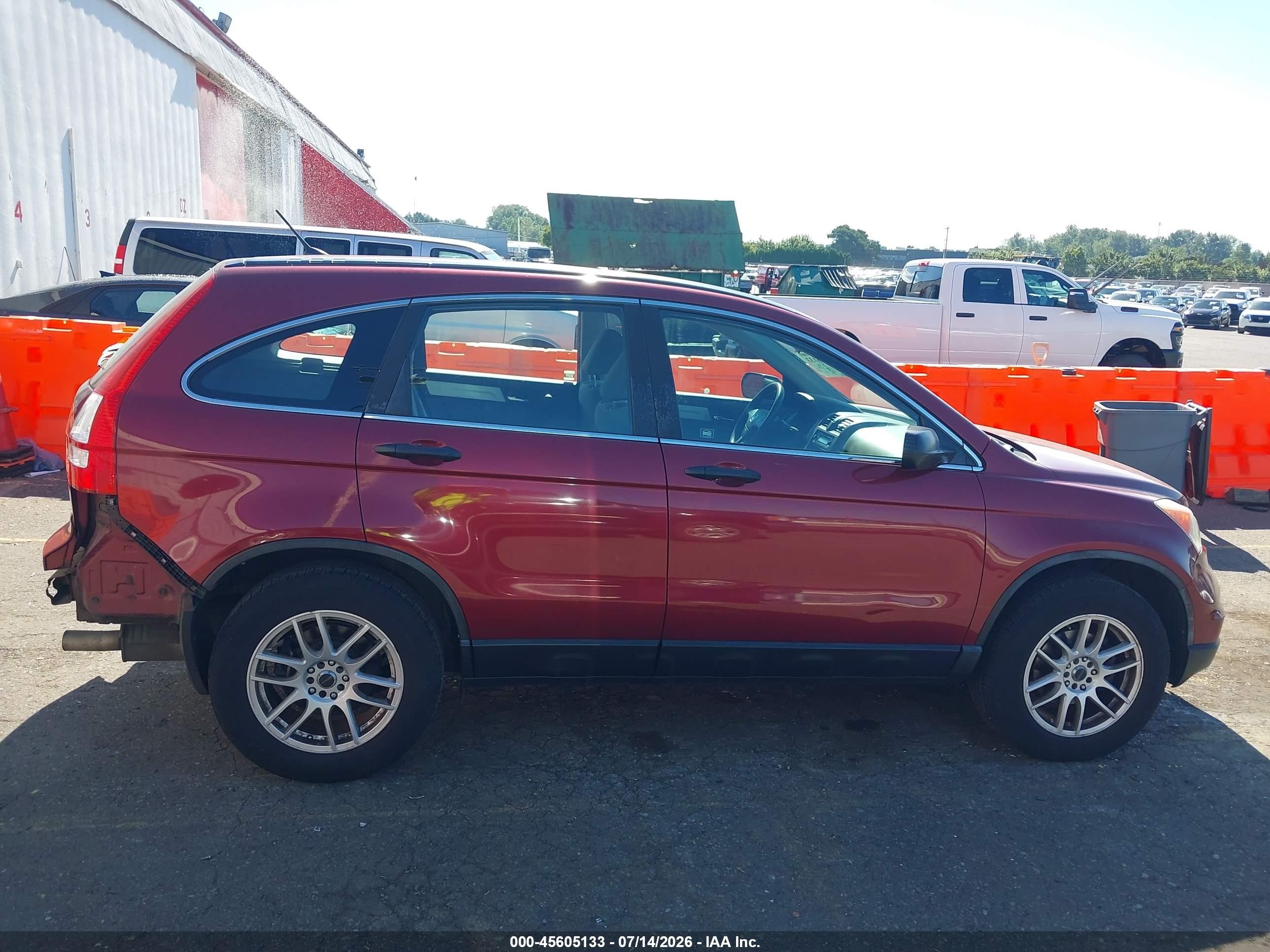 2010 Honda Cr-v Lx Red vin: 5J6RE4H36AL089727