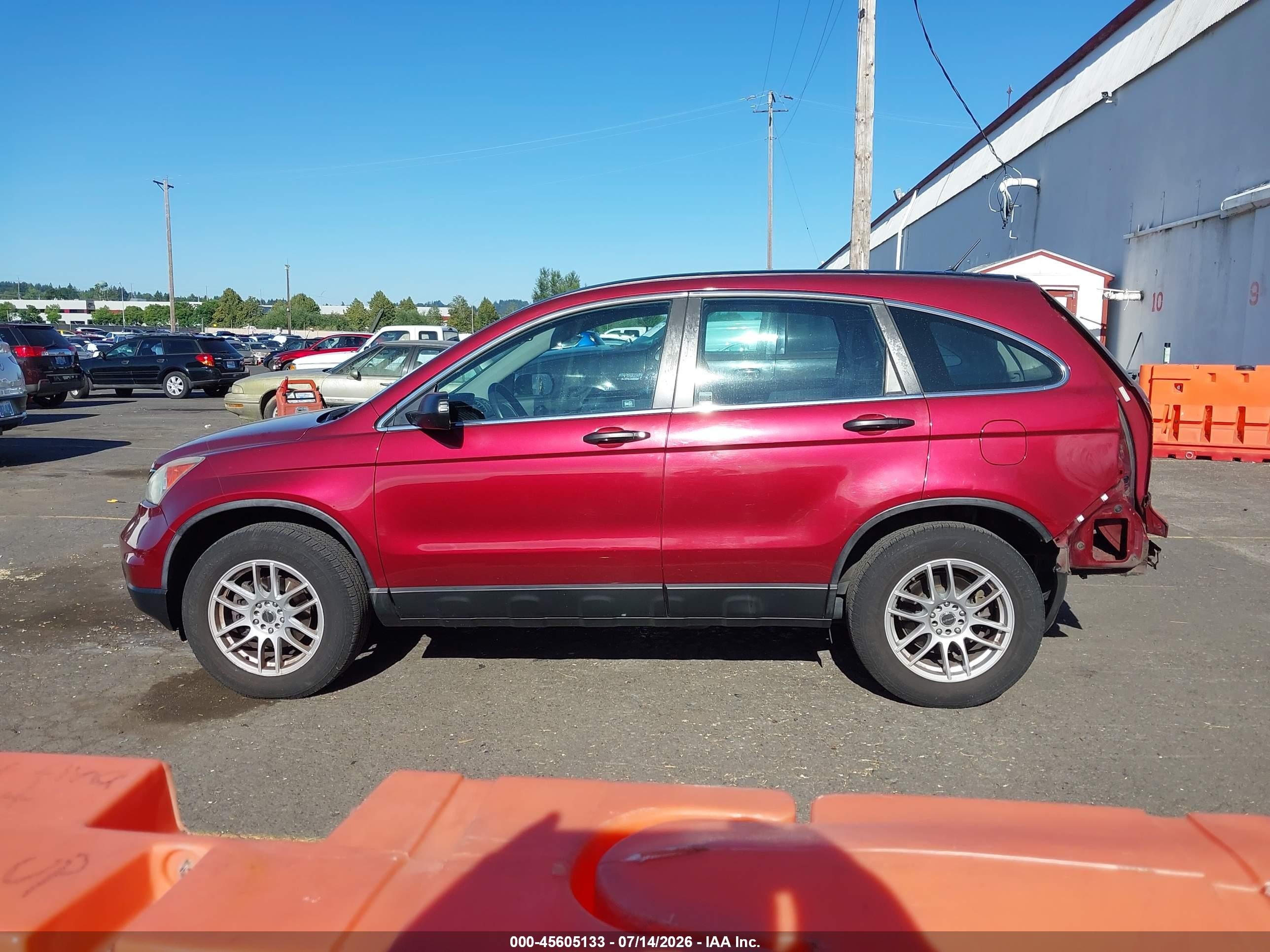 2010 Honda Cr-v Lx Red vin: 5J6RE4H36AL089727