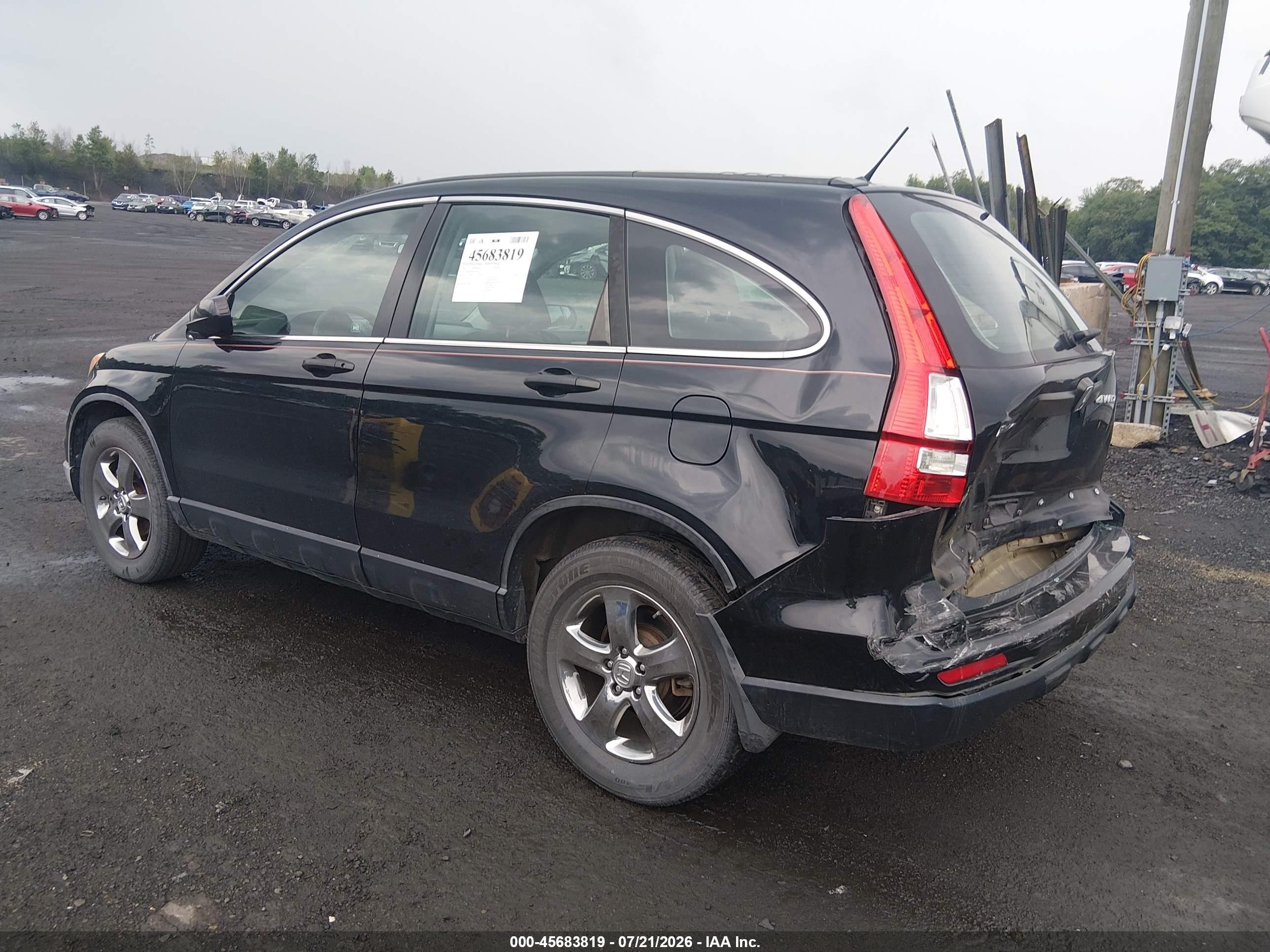 2011 Honda Cr-v Lx Black vin: 5J6RE4H36BL015726