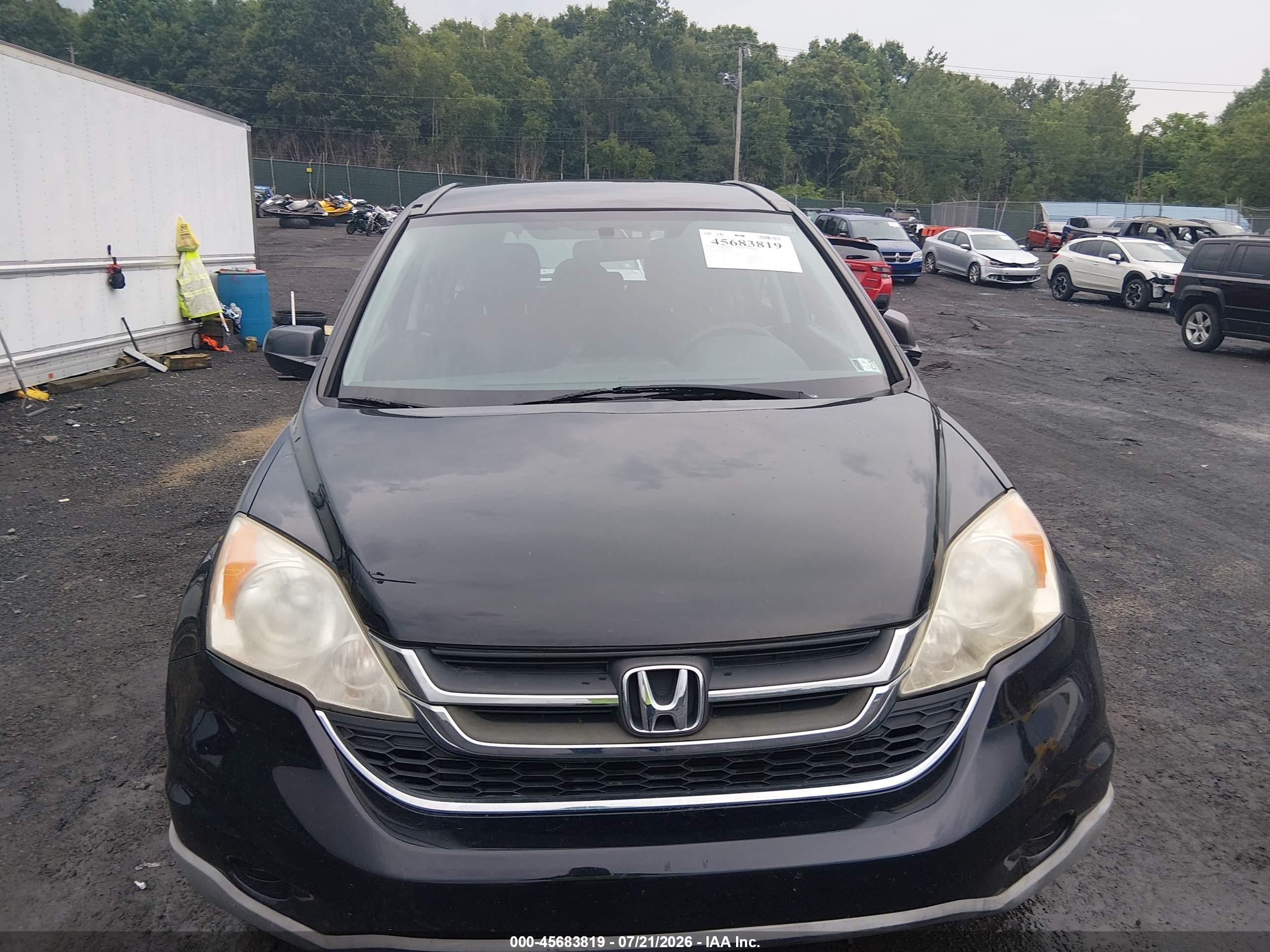2011 Honda Cr-v Lx Black vin: 5J6RE4H36BL015726